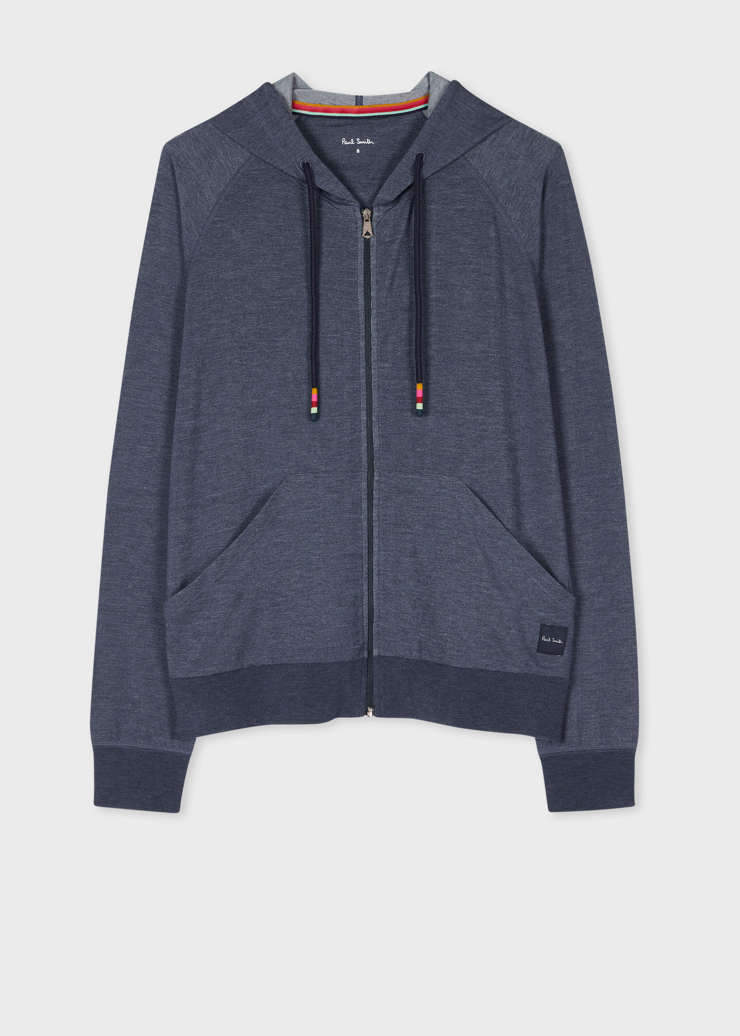 Paul Smith｜HOOD/ZIP-UP (M1A 750M U822 43) PAUL SMITH MEN'S ZEBRA BADGE FULL ZIP HOODIE IN BLACK