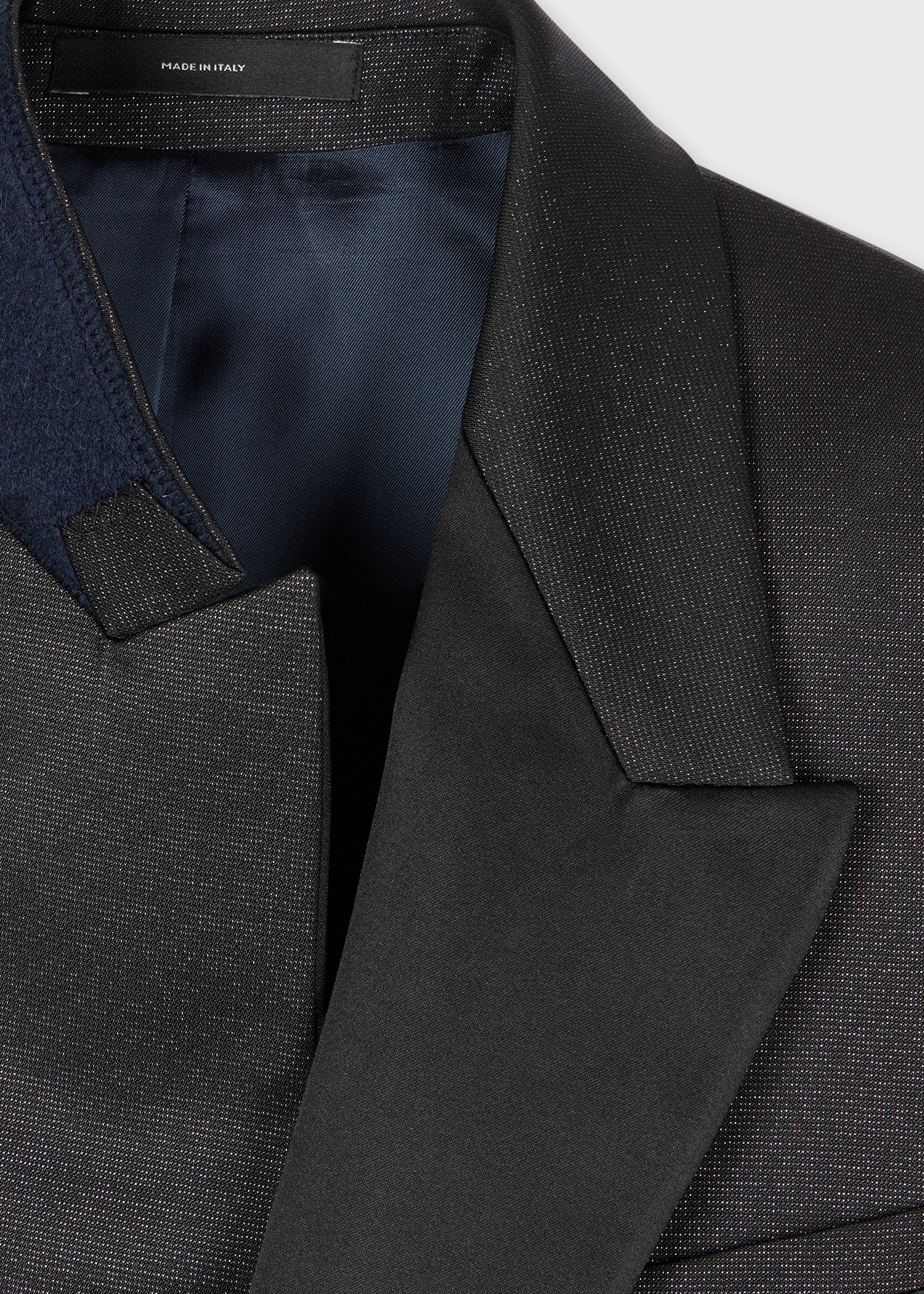 ジャケットその他 PAUL SMITH Men Suit Black M1R1841PP02557 79 Men's Tailored-Fit Black Glitter Wool-Blend Evening Blazer