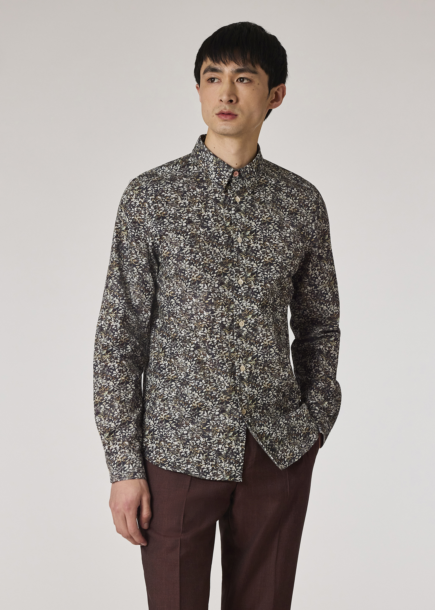 Paul Smith Men's Organic Cotton Floral Sport Shirt | Neiman