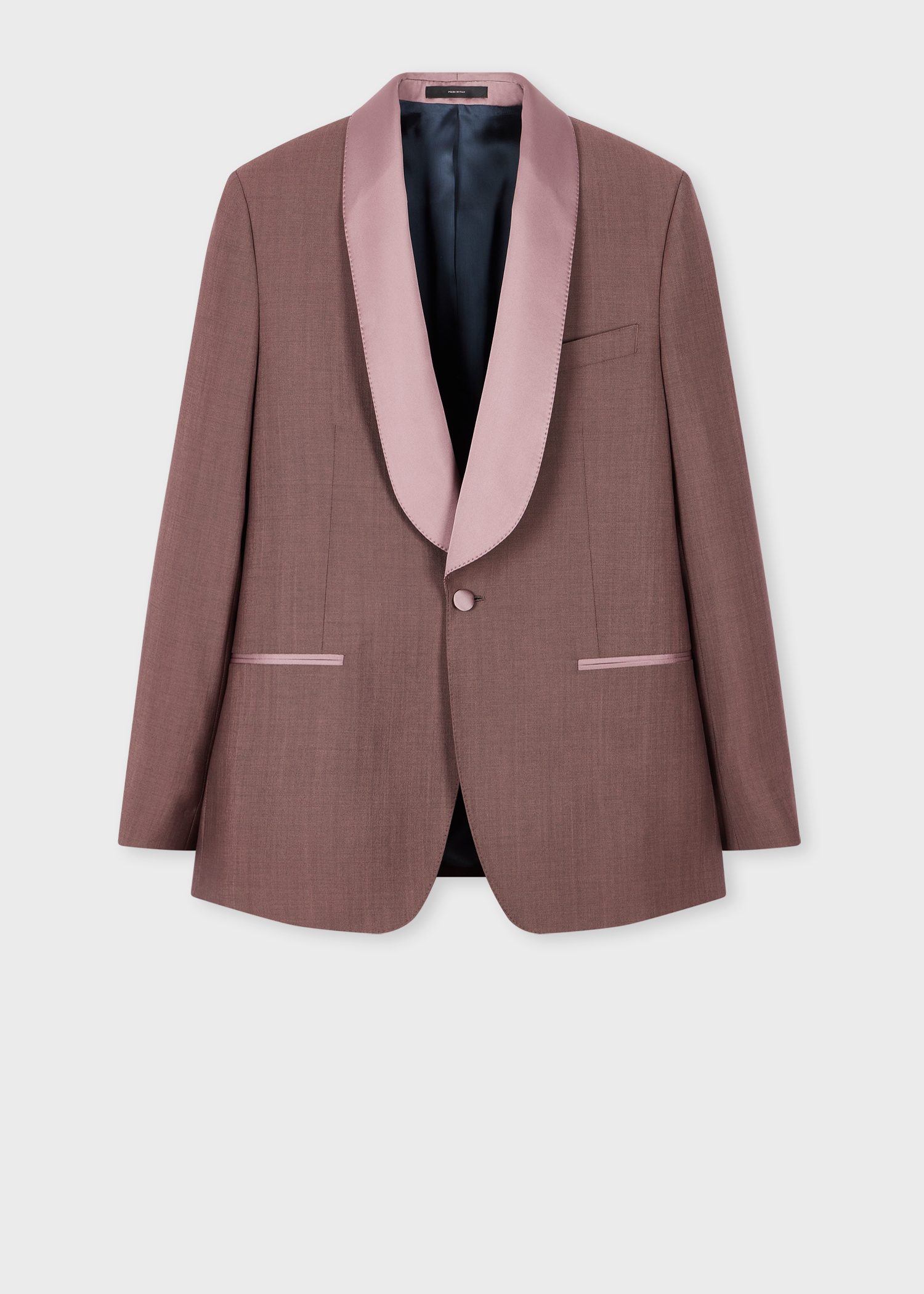 Men's Dark Mauve Wool-Mohair Evening Blazer