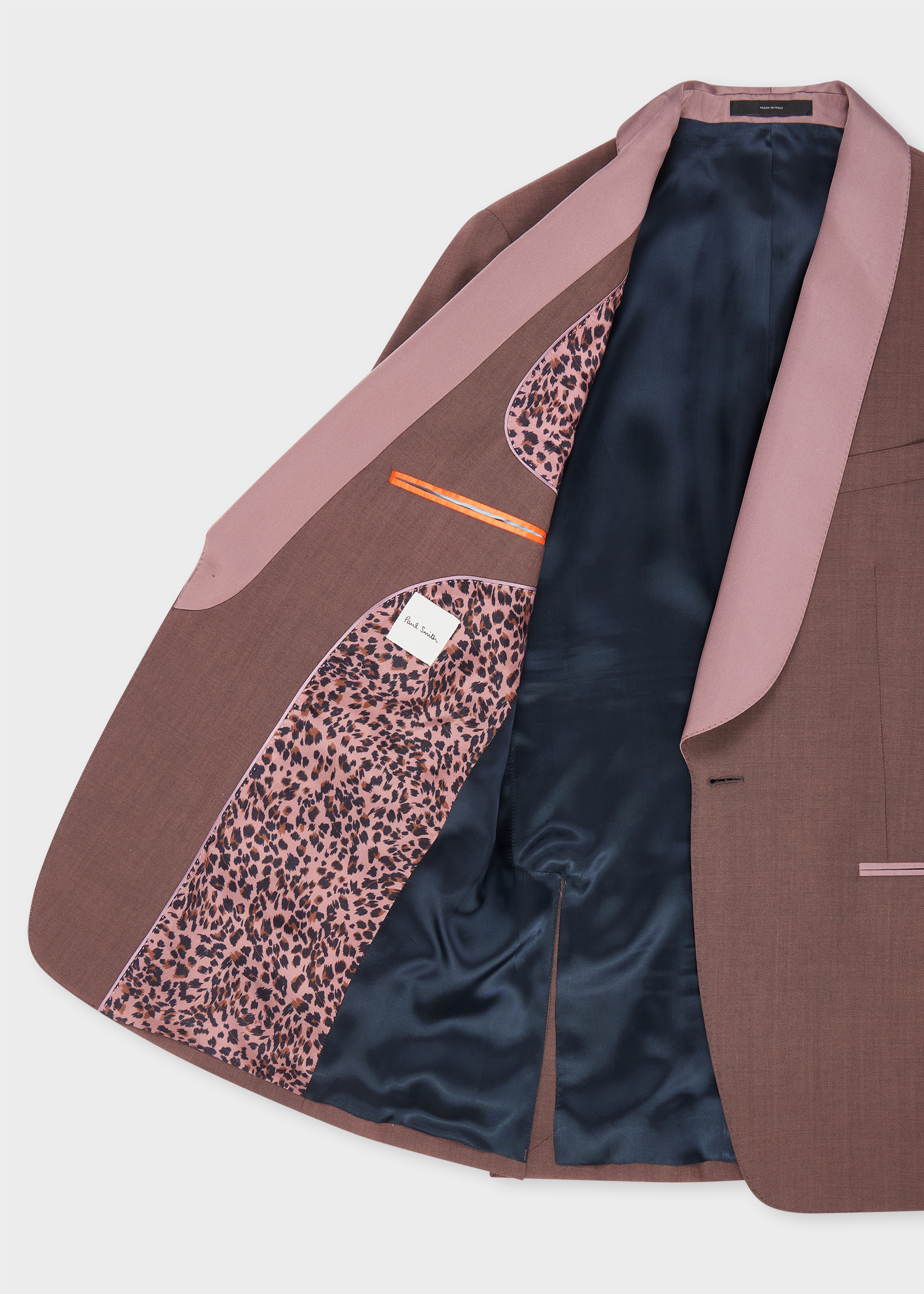 Men's Dark Mauve Wool-Mohair Evening Blazer
