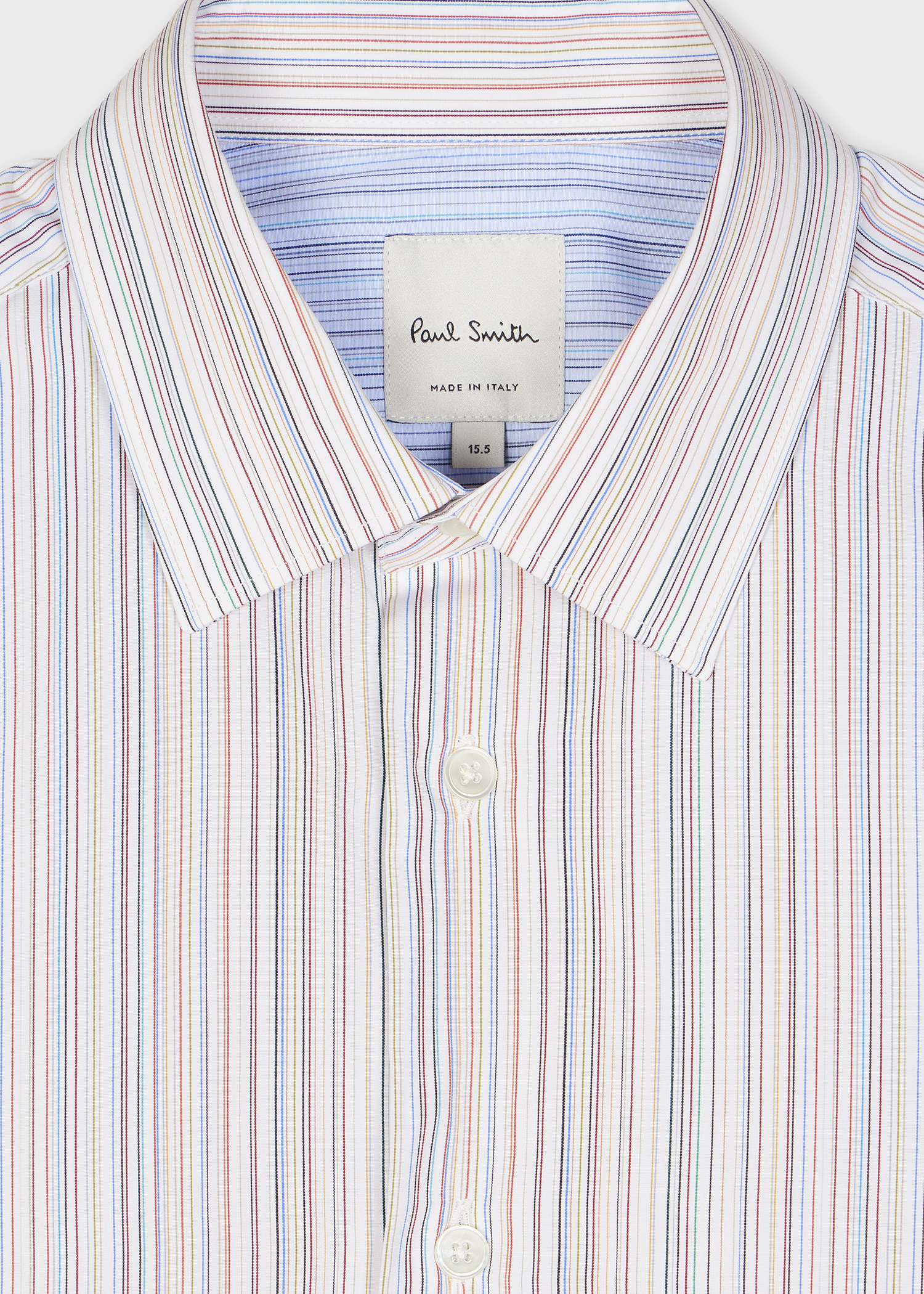 Tailored-Fit Cotton Subtle 'Signature Stripe' Shirt