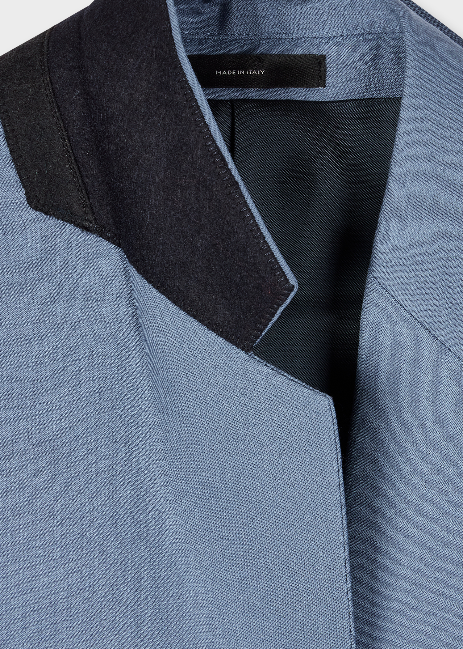 Women's A Suit To Travel In - Steel Blue Wool Two-Button Blazer