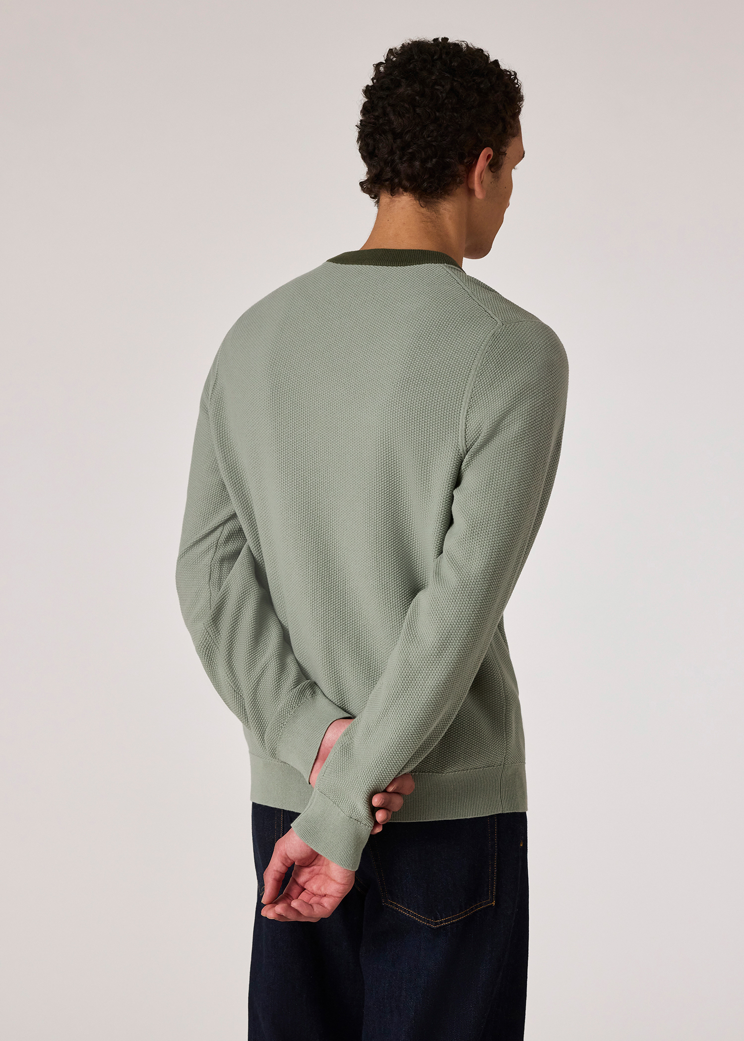 Men's Sage Green Organic Cotton Sweater