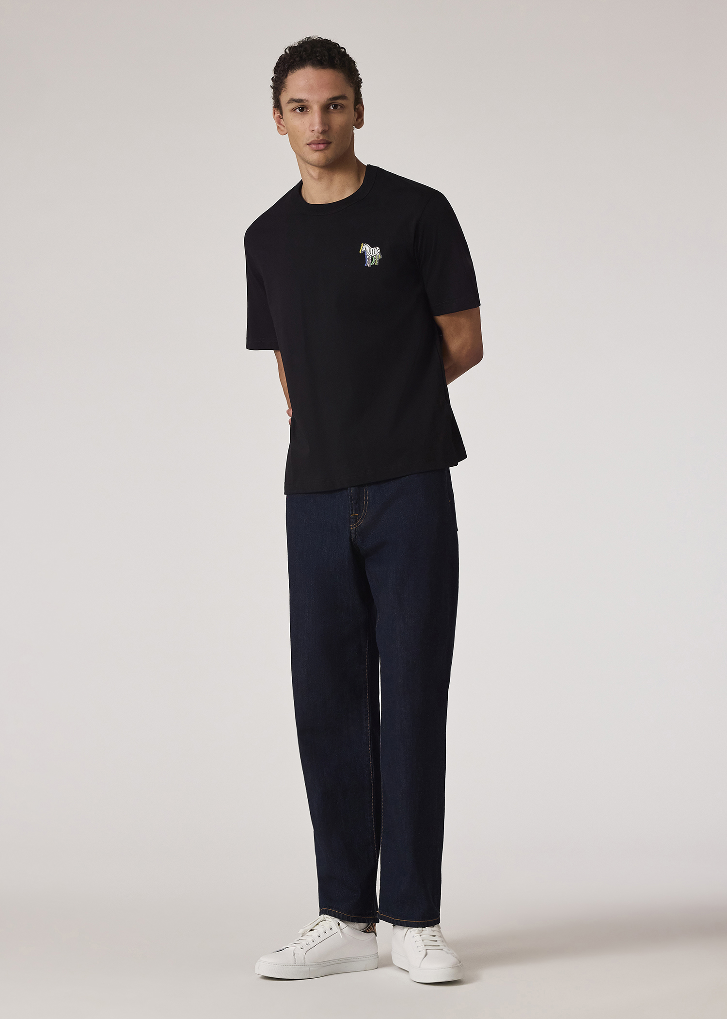 Tシャツ・カットソー Paul Smith SS25 (M2R 220X PP4702 01) Men's Blue '3D Zebra' Print T-Shirt
