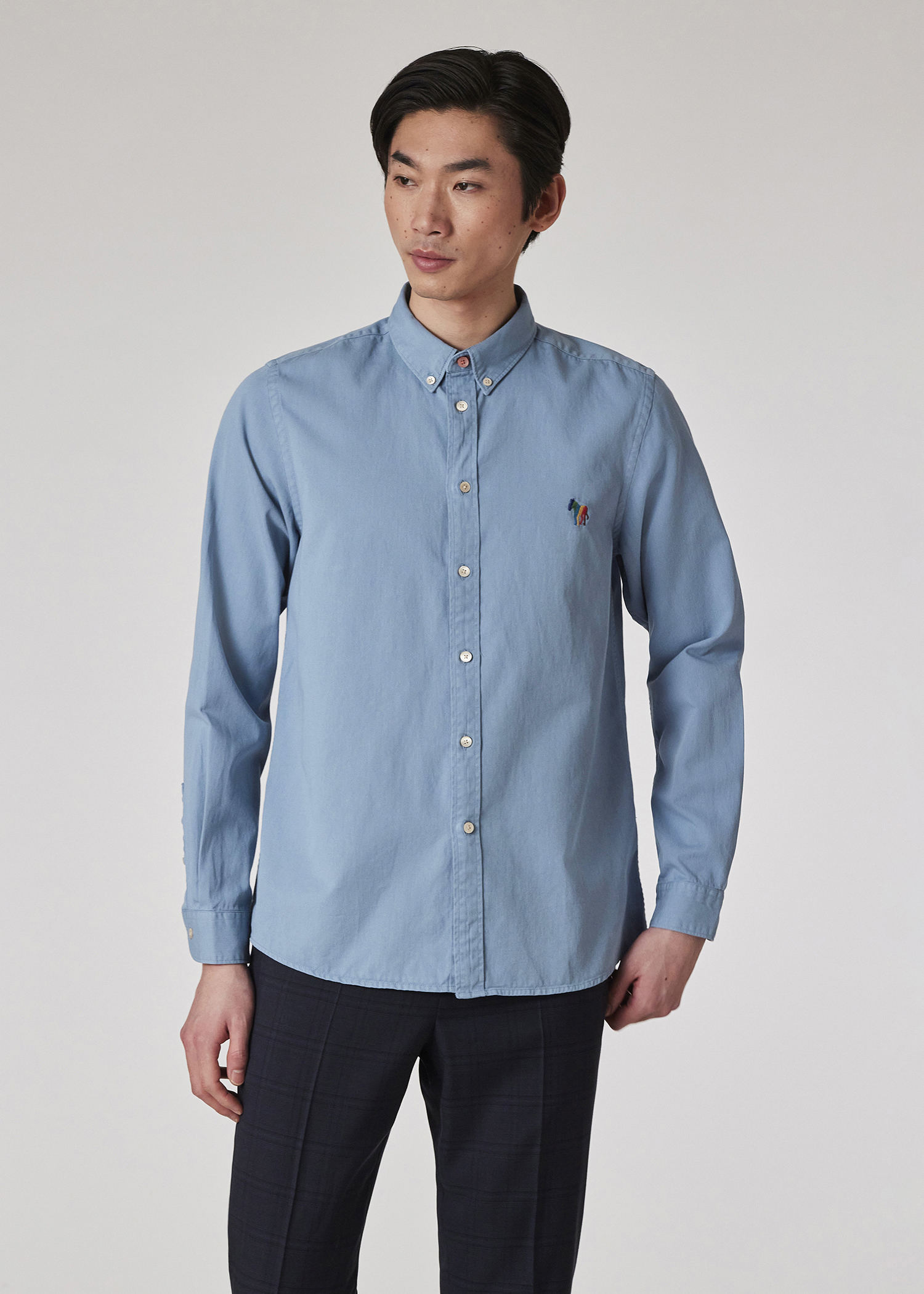 Chemise à manches courtes et toucher papier | Bleu | Tommy Hilfiger