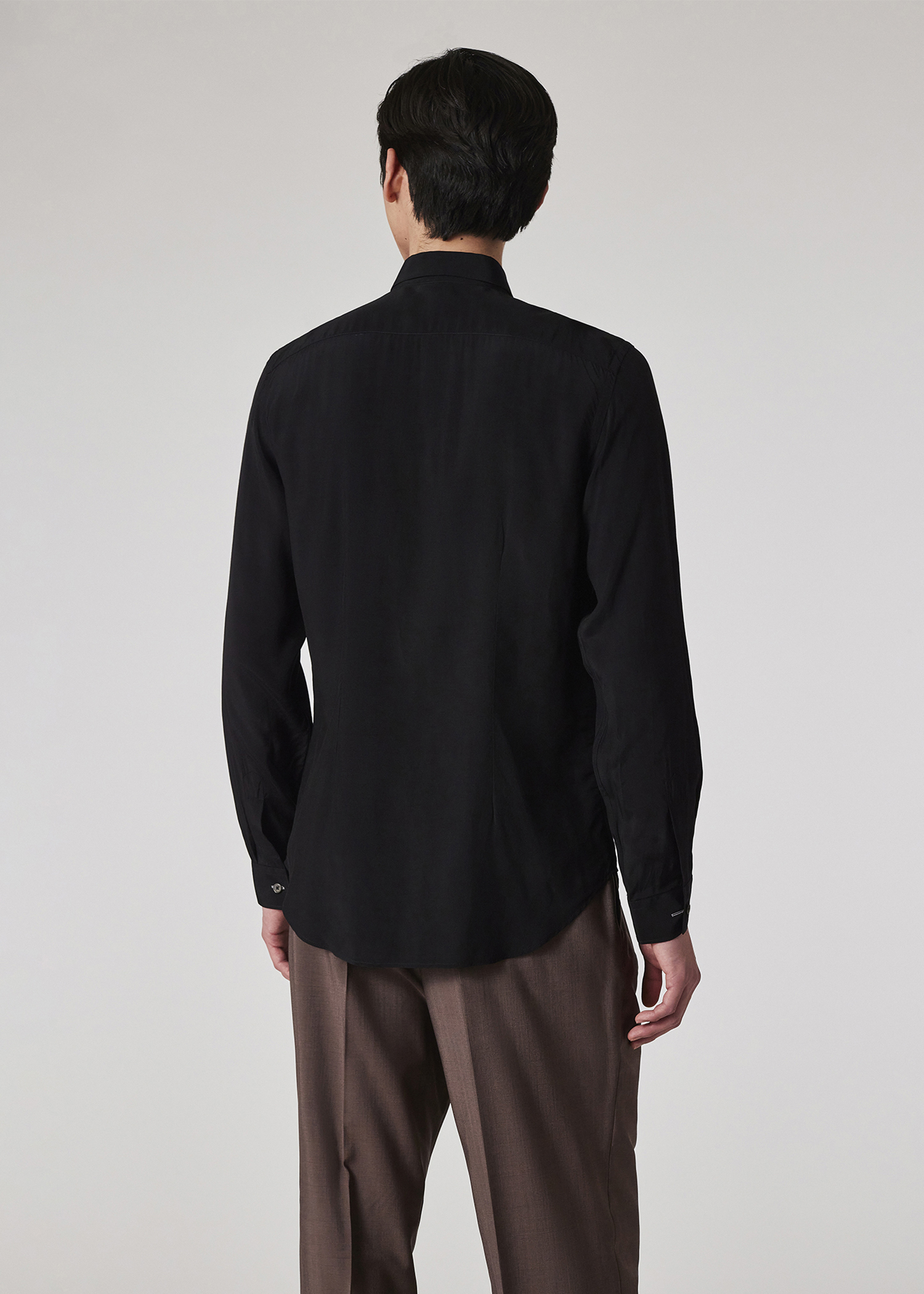 トップス vintage Paul smith black wool shirt ek Black Cotton 'Artist Stripe' Placket Polo Shirt