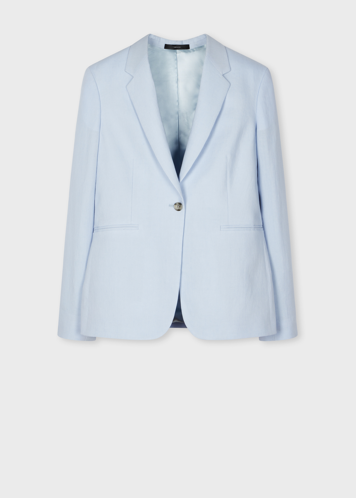 ボトムスその他 Barba Blazer Jaqueline Single Breasted In Light Blue Linen Barba Blazer Jaqueline Single Breasted In Light Blue Linen