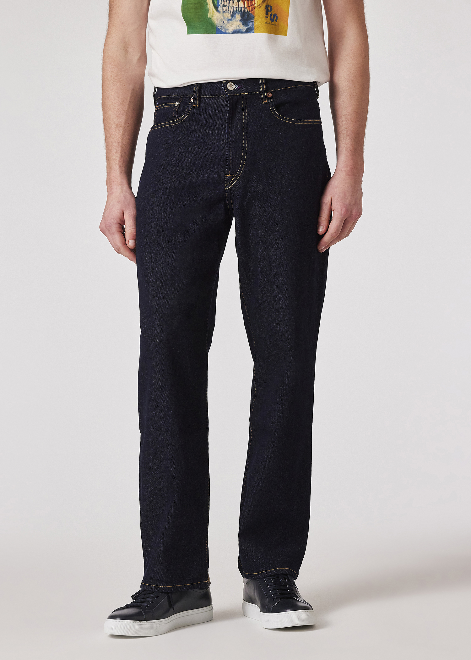 Men's Relaxed-Fit Indigo Rinse 'Organic Vintage Stretch' Jeans