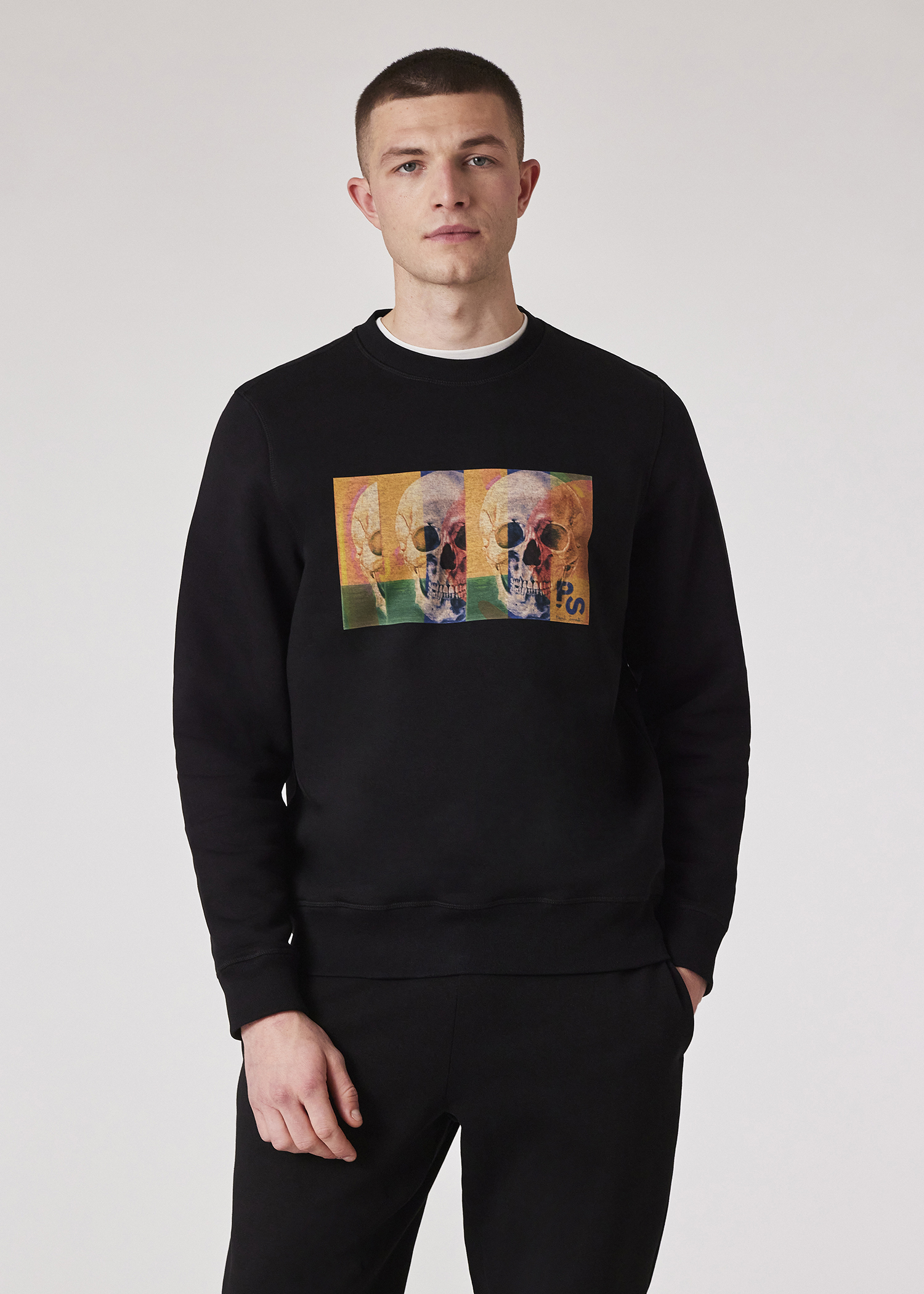 Paul Smith｜ (M2R 204ZE PP5111 79) Men's Dark Navy 'Broad Stripe Zebra' T-Shirt