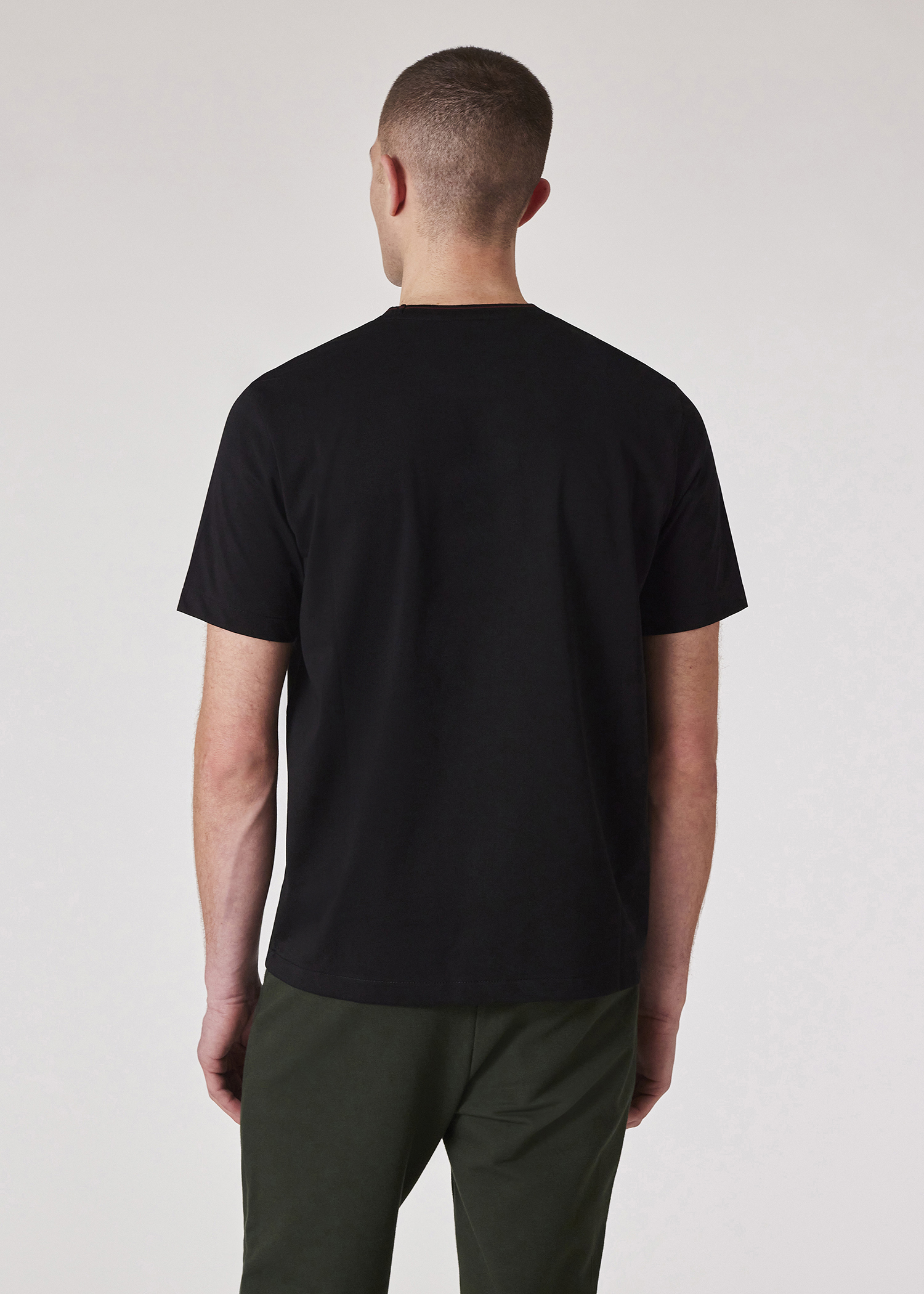 Tシャツ・カットソー Paul Smith FW22 CREWNECK T-SHIRT (M2R/011R/JP3430_72) Black Regular-Fit Cotton Logo T-Shirt