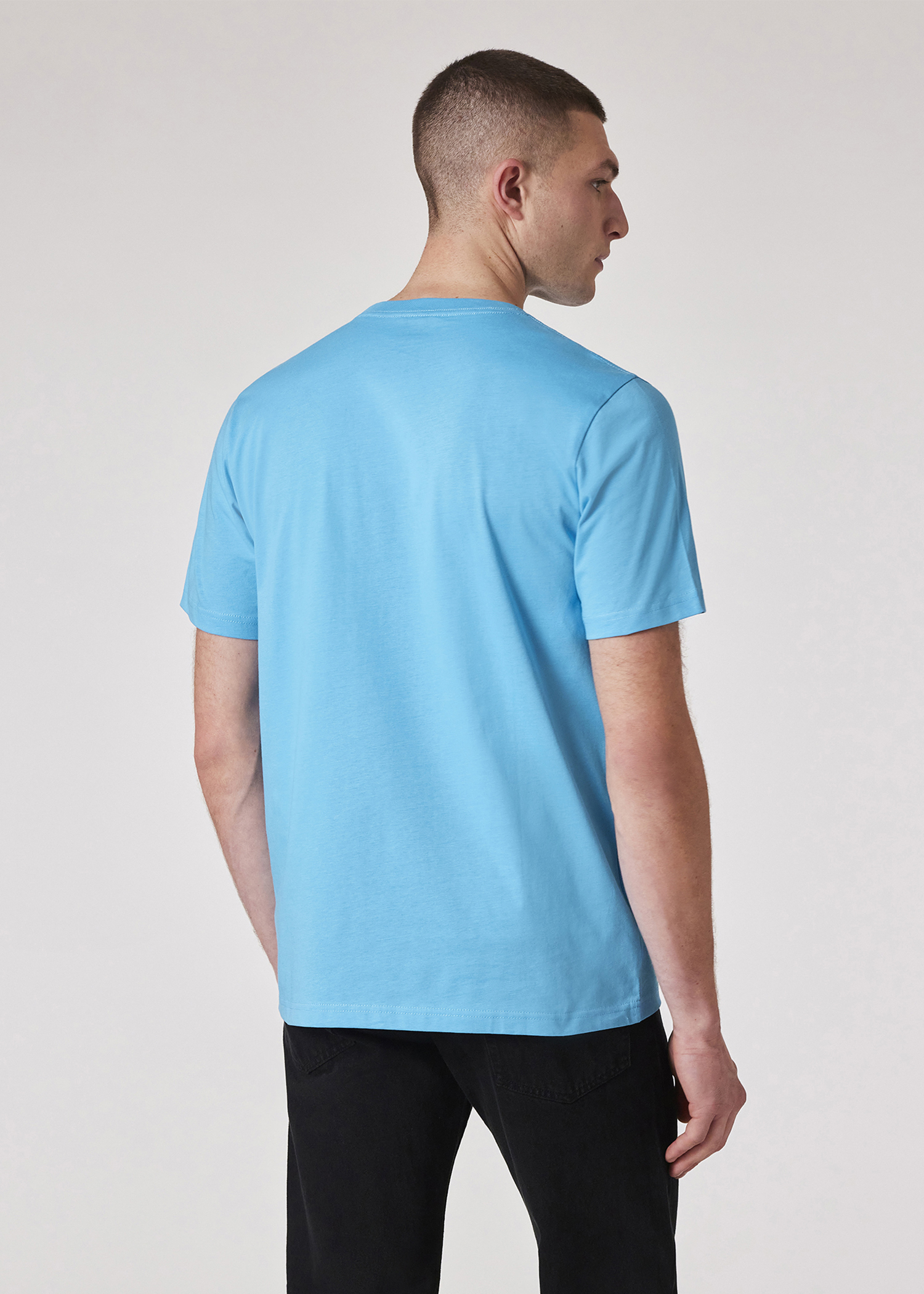 Tシャツ・カットソー PAUL SMITH Men T Shirts M1A388FHP3PK47 BLUE Men's Teal Blue Organic Cotton Zebra Polo Shirt