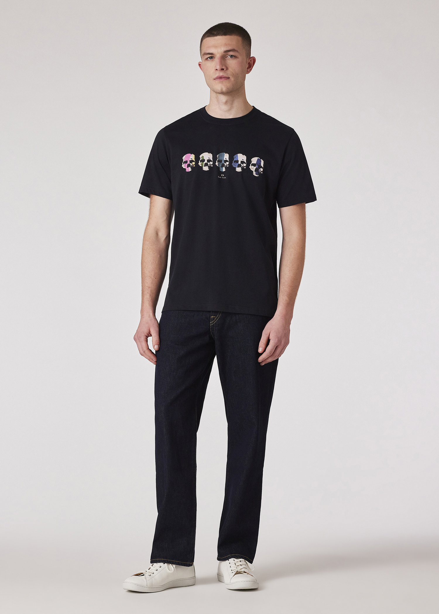 【送料関税込】Paul Smith Skull Square T-Shirt Men's Black 'Skull Square' T-Shirt