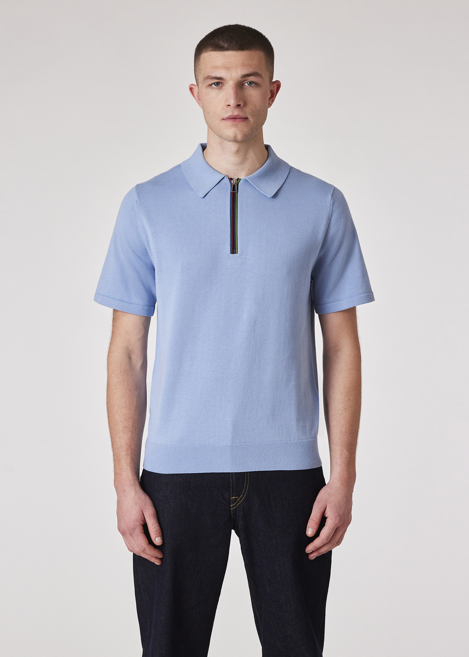 Tシャツ・カットソー Paul Smith COTTON POLO SHIRT WITH ZIPPER Paul Smith Cotton Polo Shirt With Zipper | ShopSimon