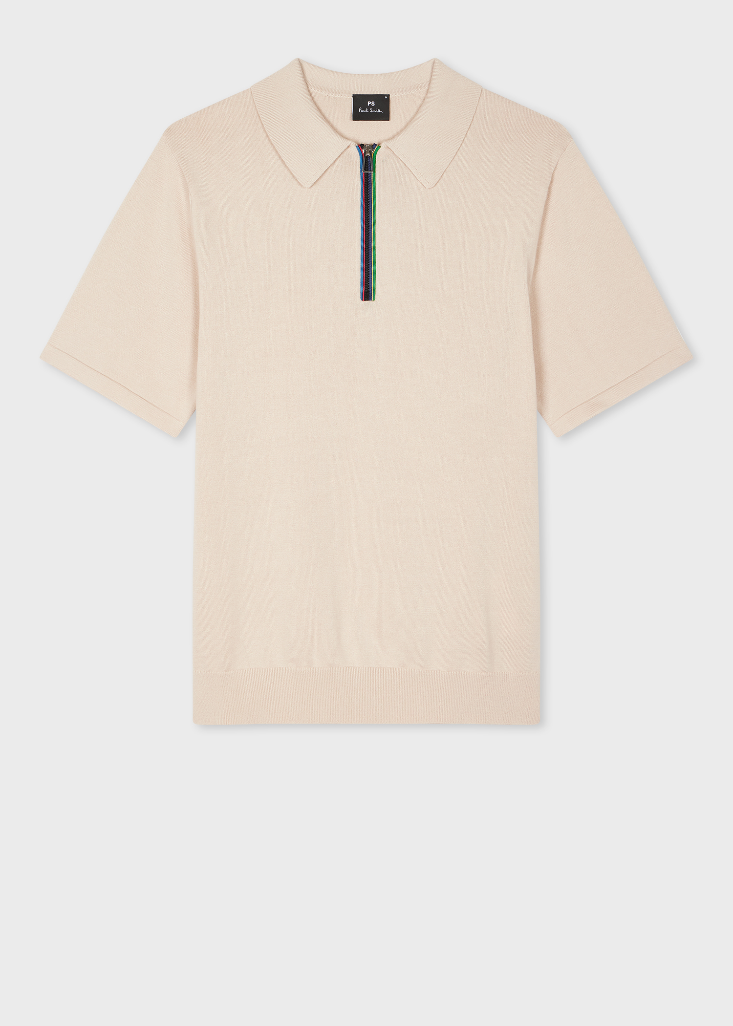 Tシャツ・カットソー Paul Smith FW25 ZIP POLO. (M1R 487Y L00089 28B) Paul Smith Half Zip Polo T Shirt Grey | Mainline Menswear