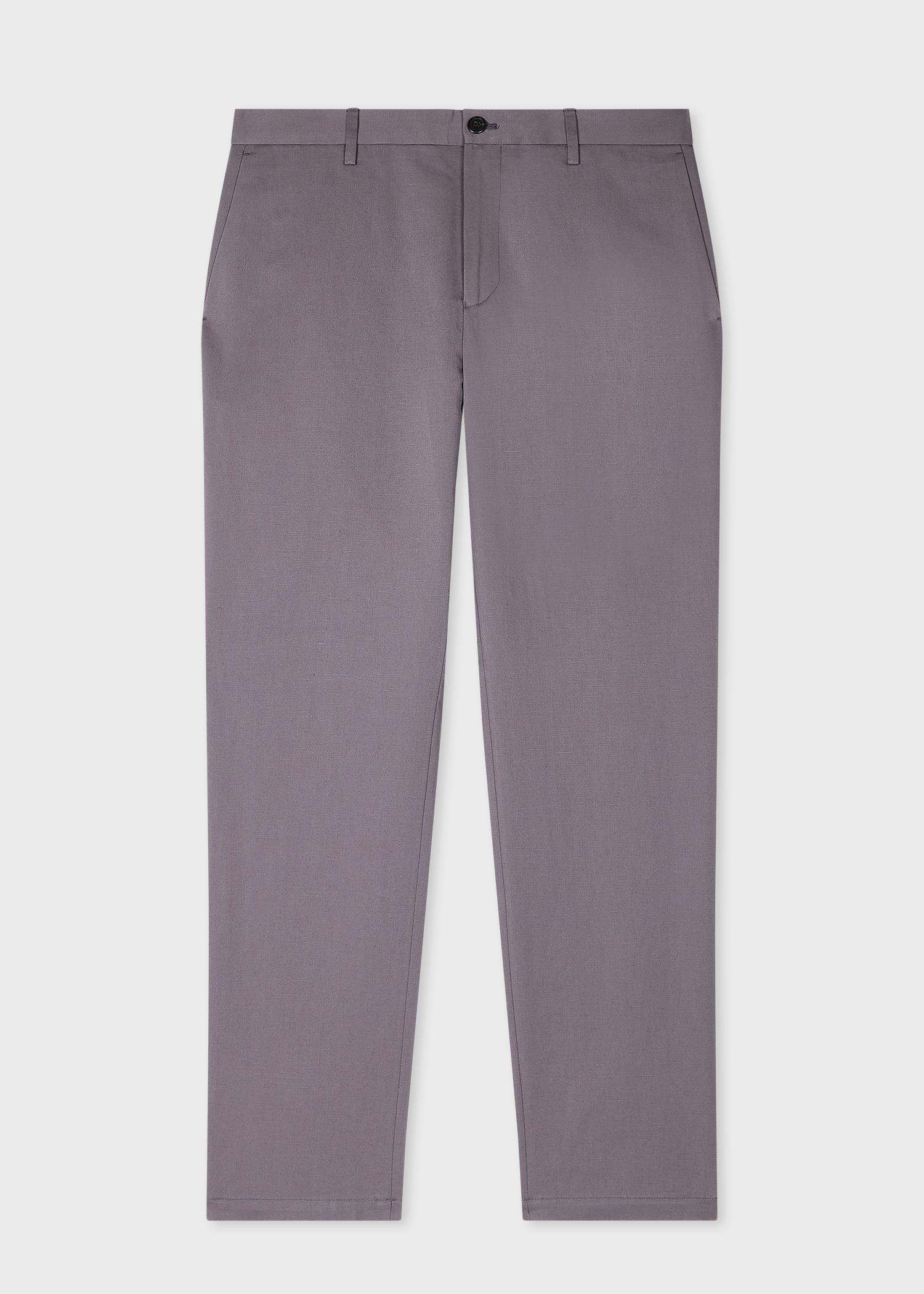 Dusty Mauve Cotton-Linen Trousers