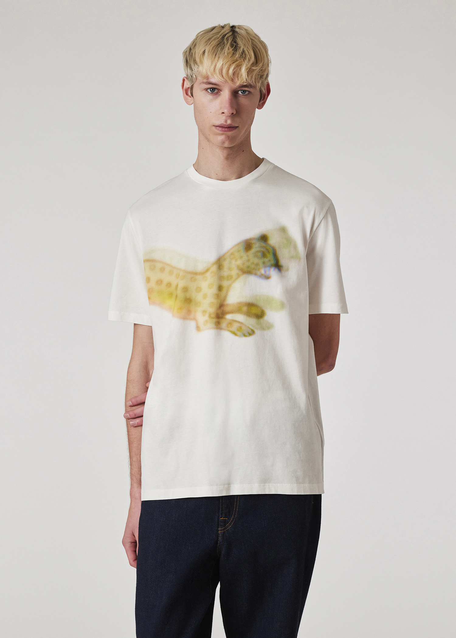 Tシャツ・カットソー PAUL SMITH Men T-shirt White M1R919TPP4892 01 Men's White Logo Organic Cotton Lounge T-Shirts Three Pack