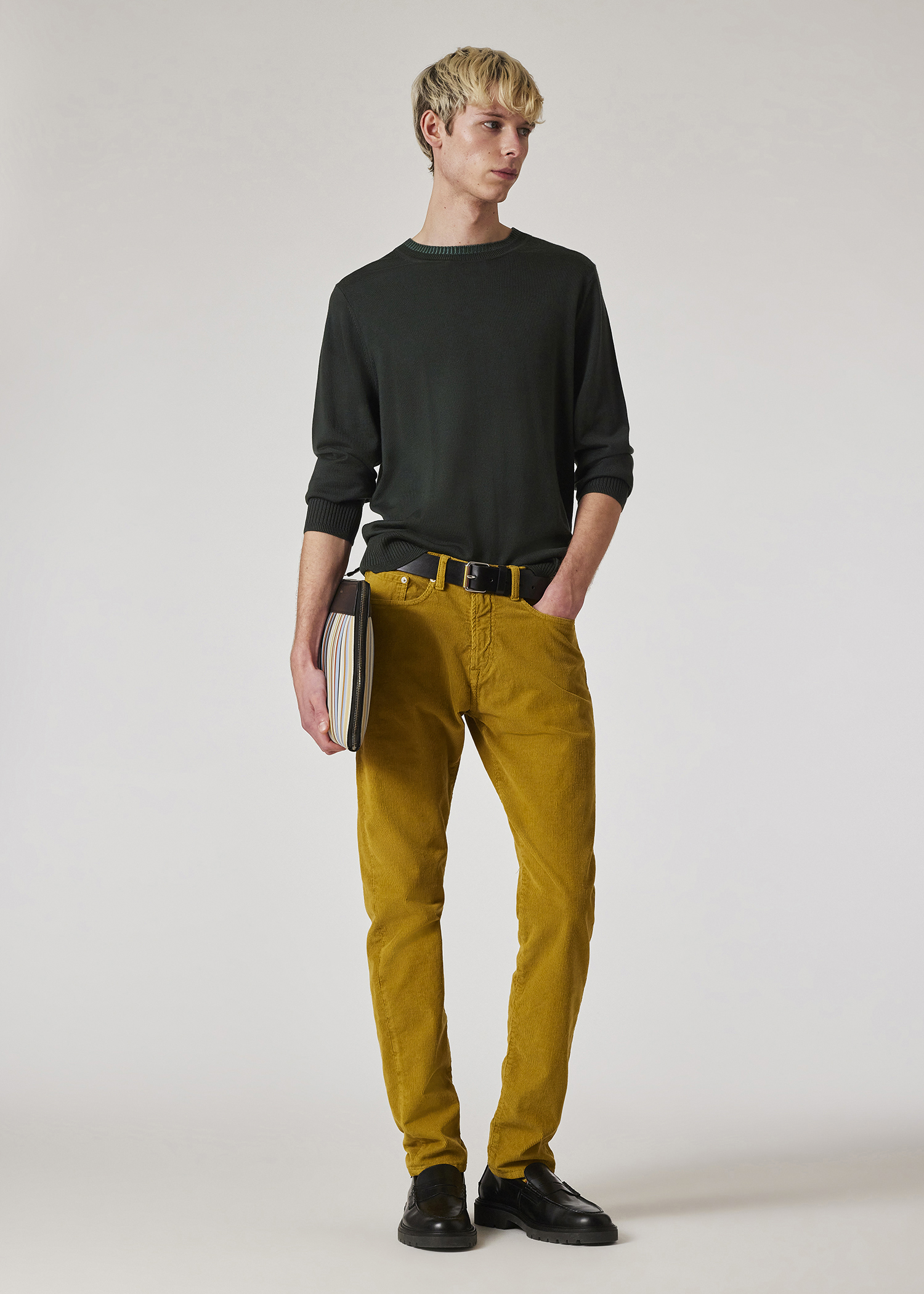 ★TRILLION★ Vintage washed carpenter corduroy pants YELLOW goldenrod_yellow_corduroy_trou