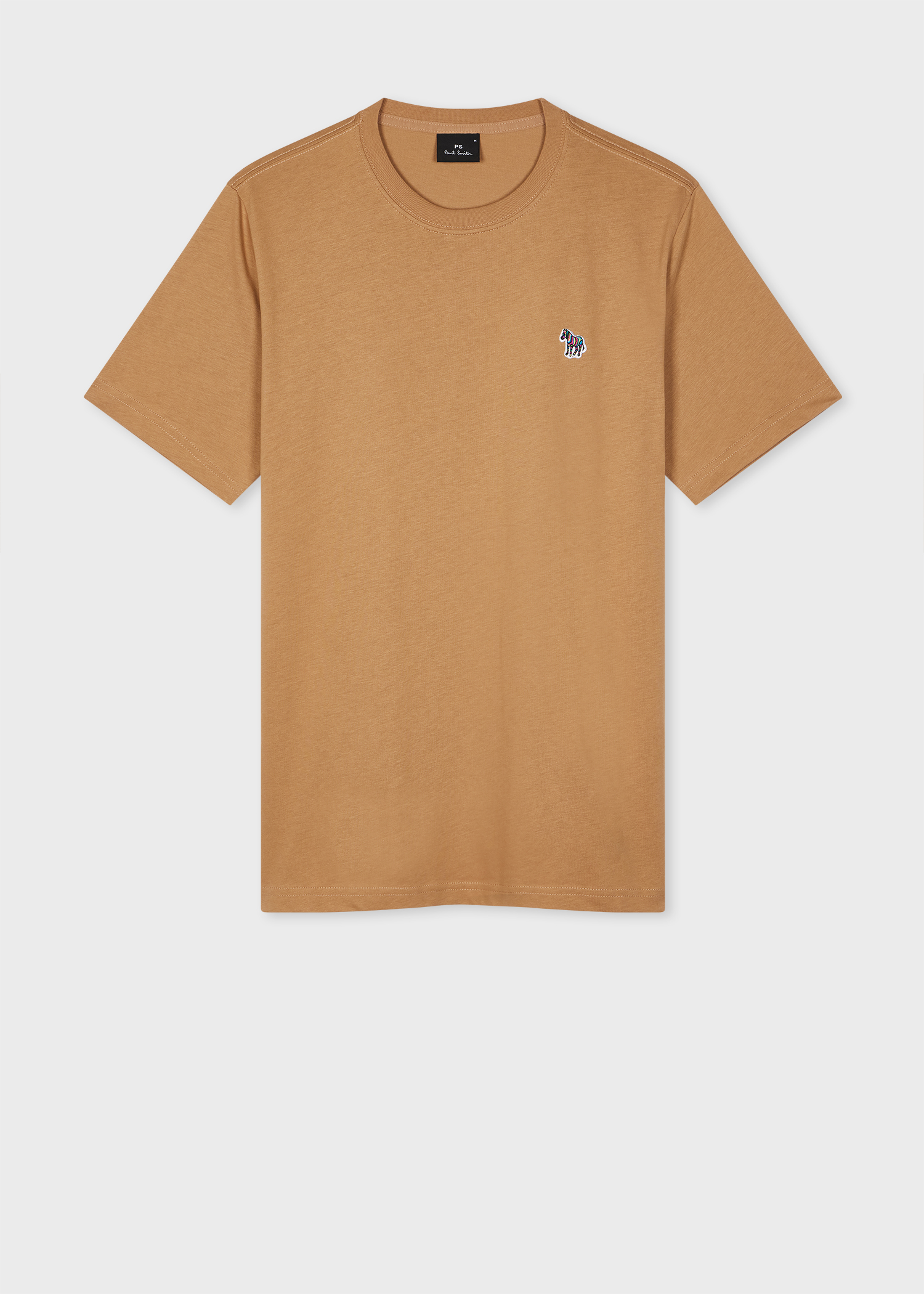 Paul Smith｜ (M2R 011RZ P20064 64B) Men's Powder Pink Organic Cotton Zebra Logo T-Shirt