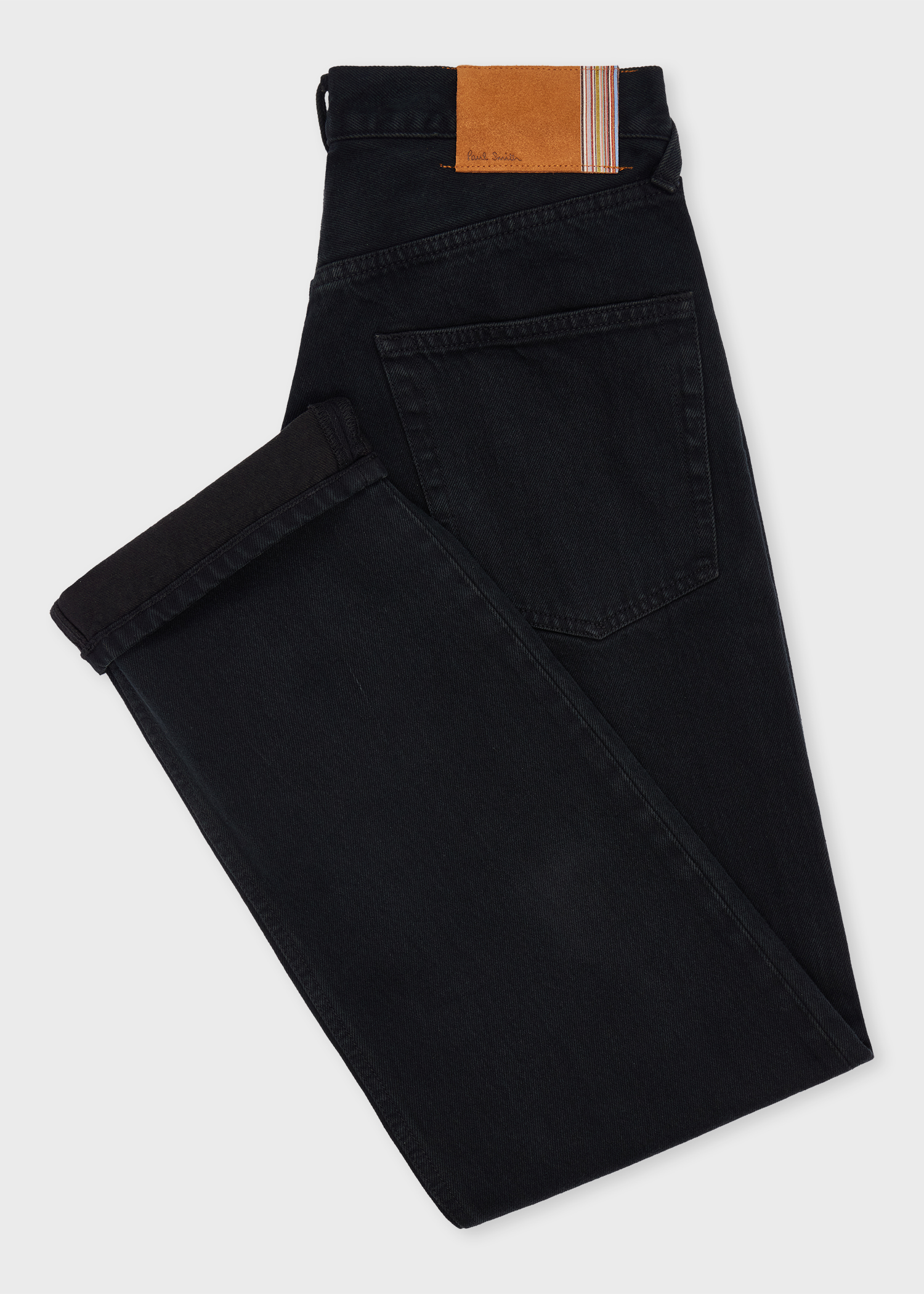 PAUL SMITH JEANS ブラック チノパン Standard-Fit Black 'Organic Stretch' Jeans