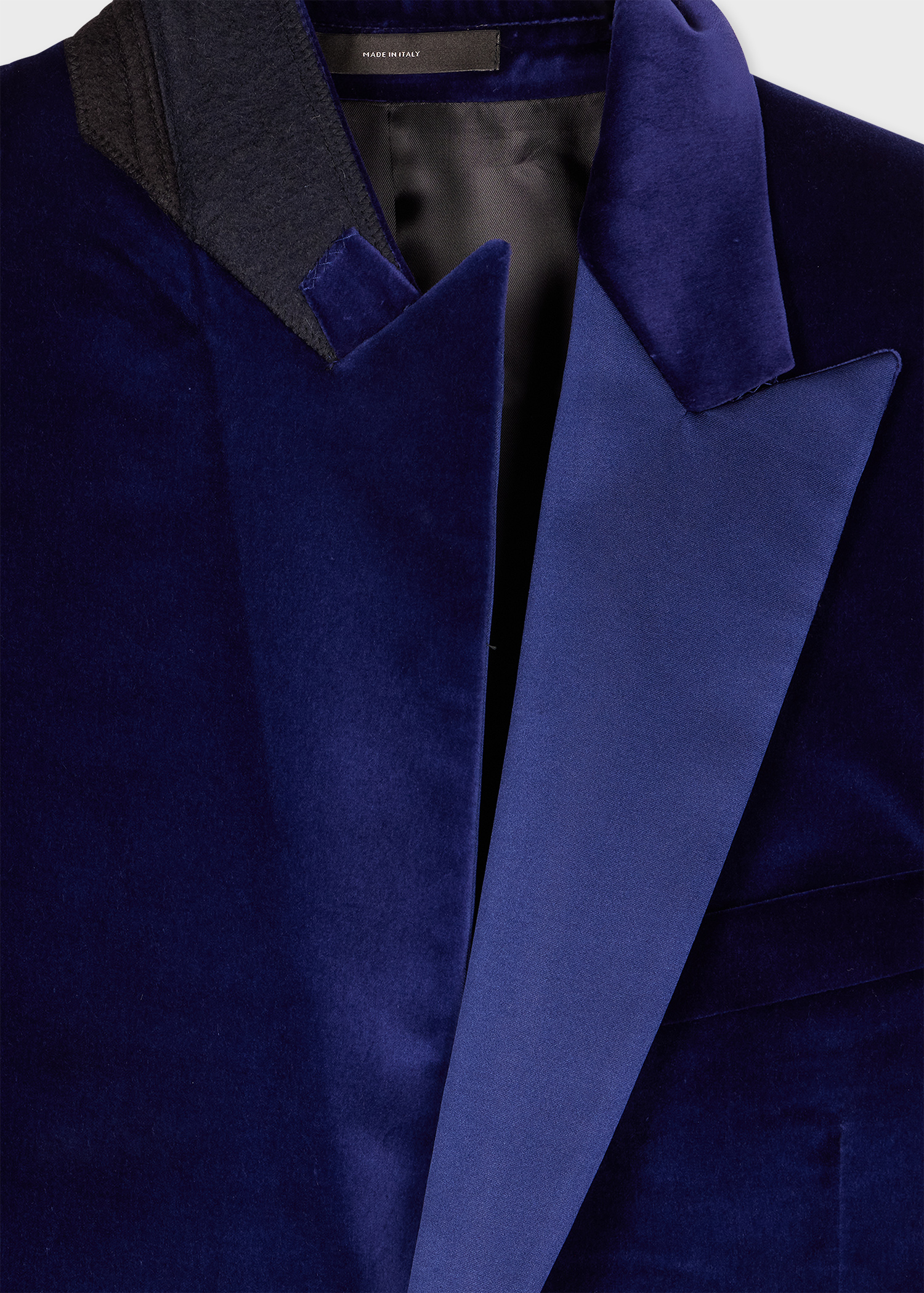 The Soho - Tailored-Fit Indigo Velvet Evening Blazer The Soho - Tailored-Fit Indigo Velvet Evening Blazer