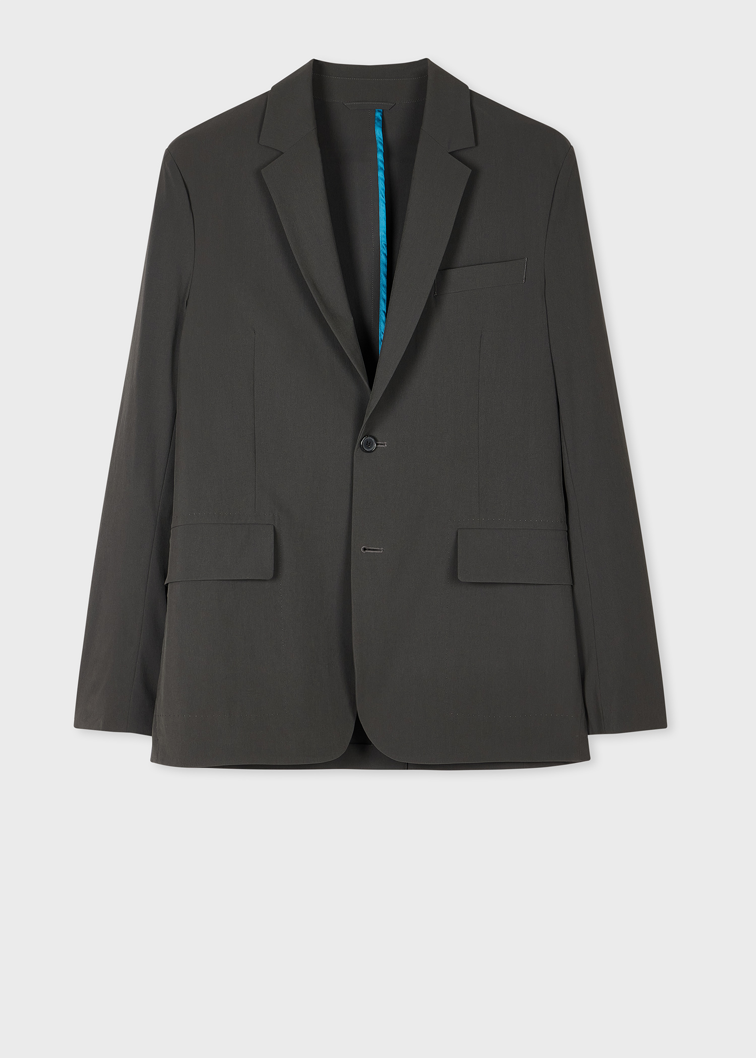 Charcoal Recycled-Nylon Technical Blazer