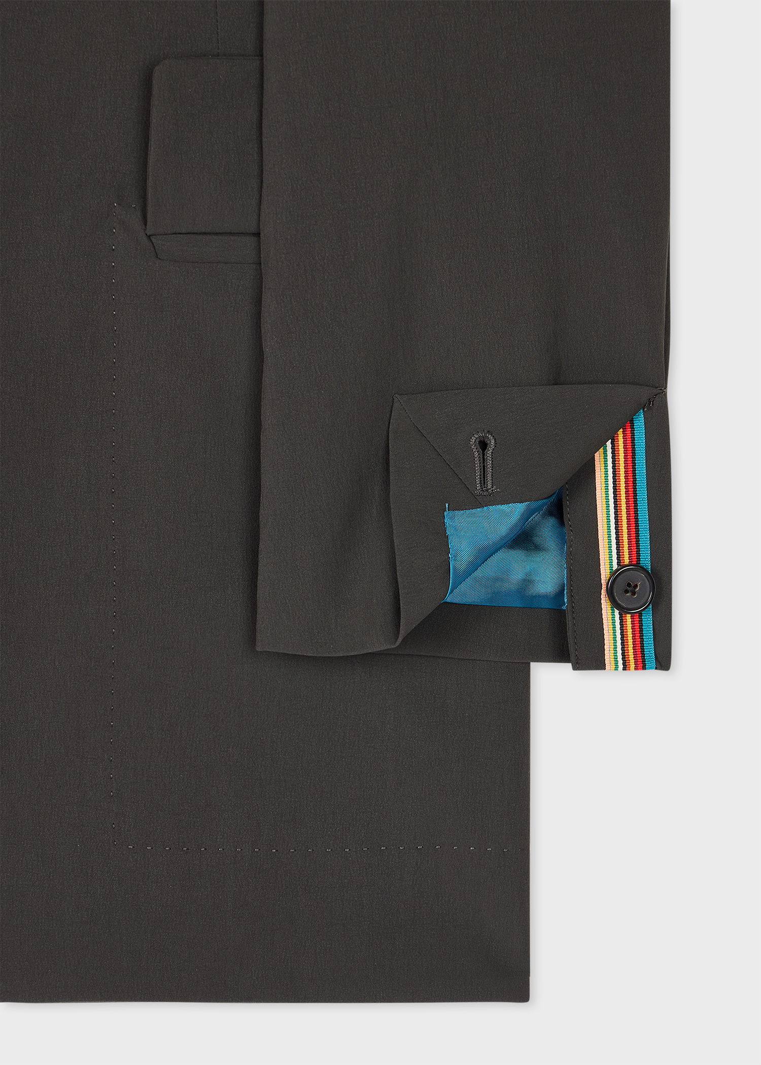 Charcoal Recycled-Nylon Technical Blazer