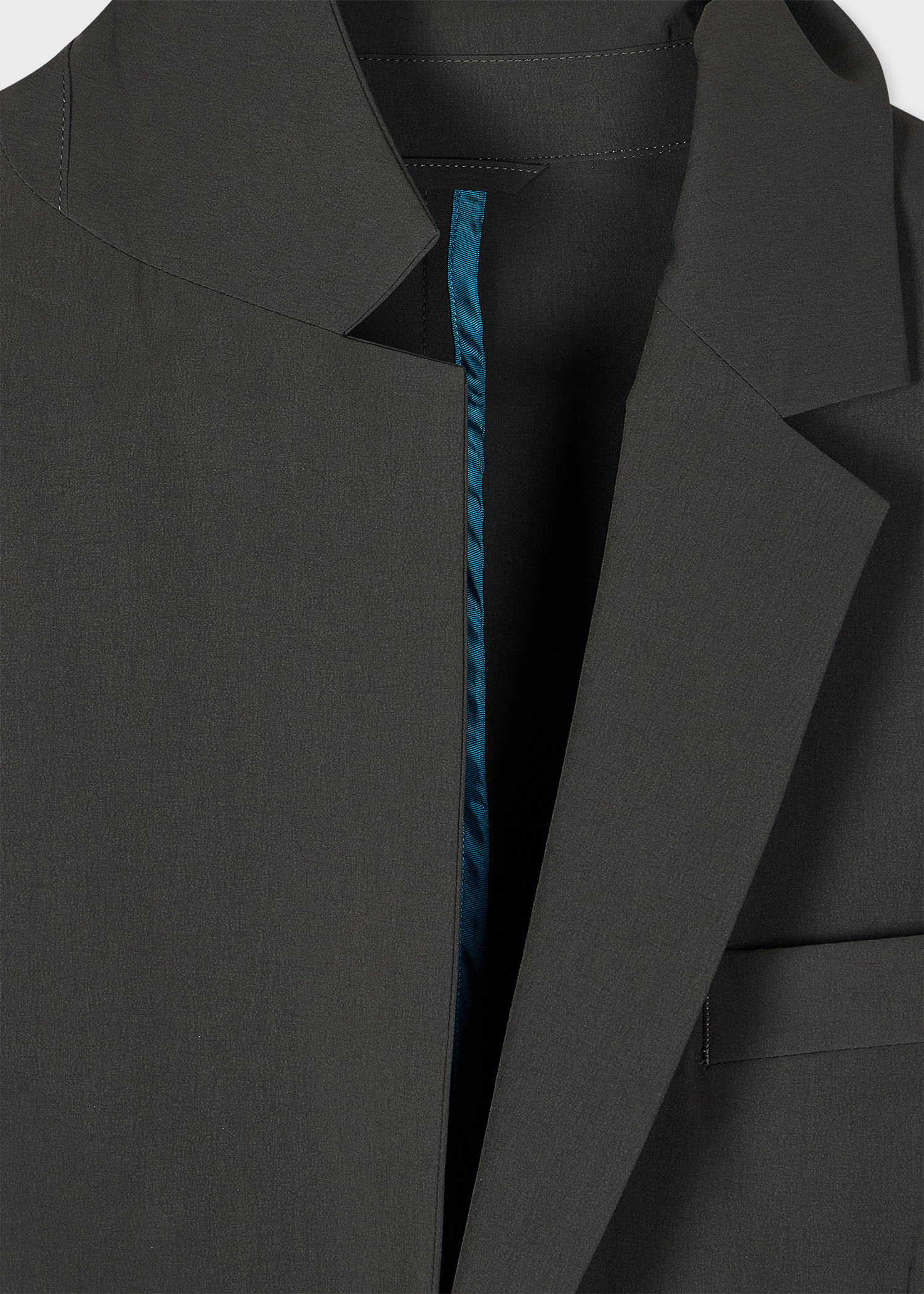 Charcoal Recycled-Nylon Technical Blazer