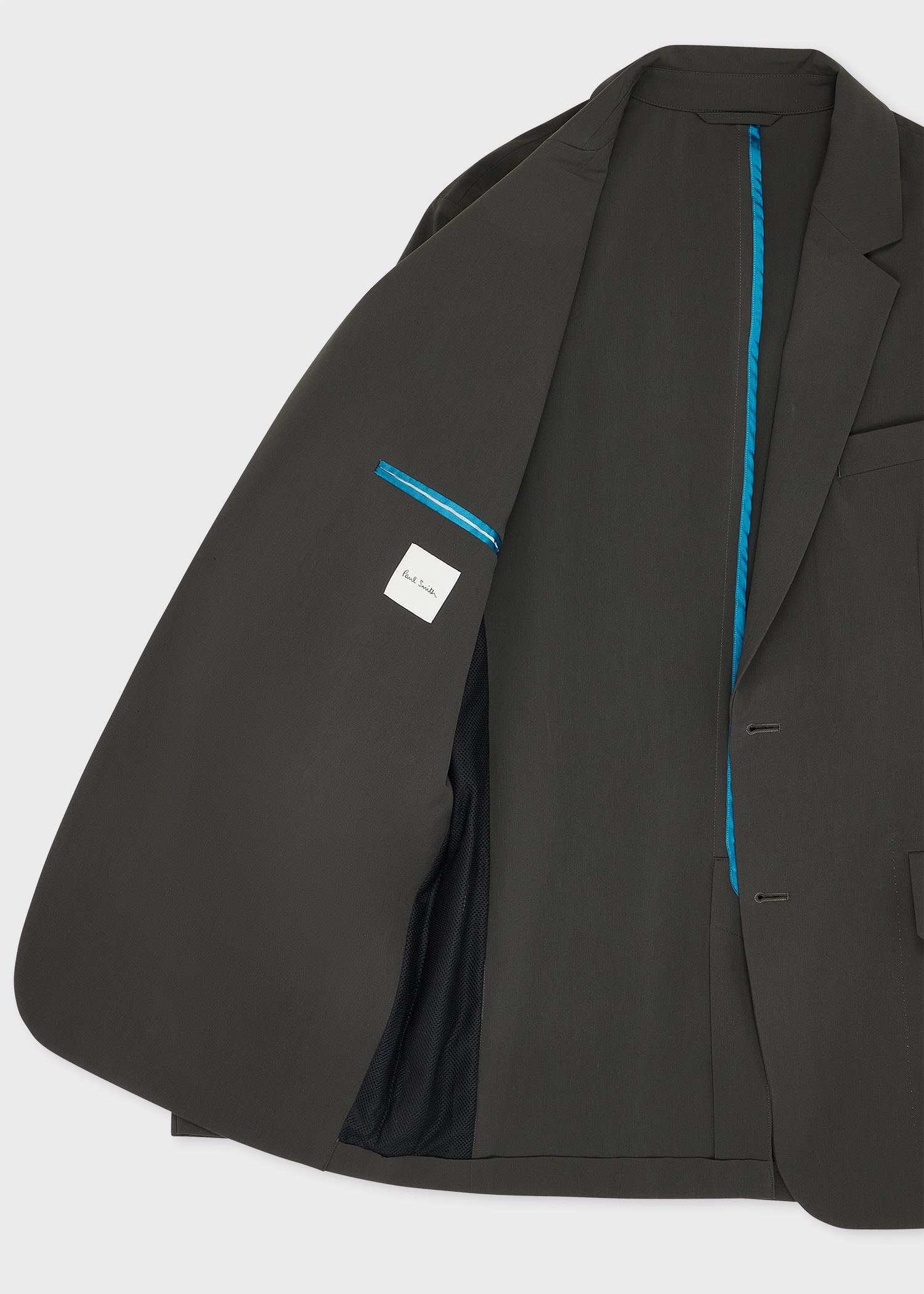 Charcoal Recycled-Nylon Technical Blazer