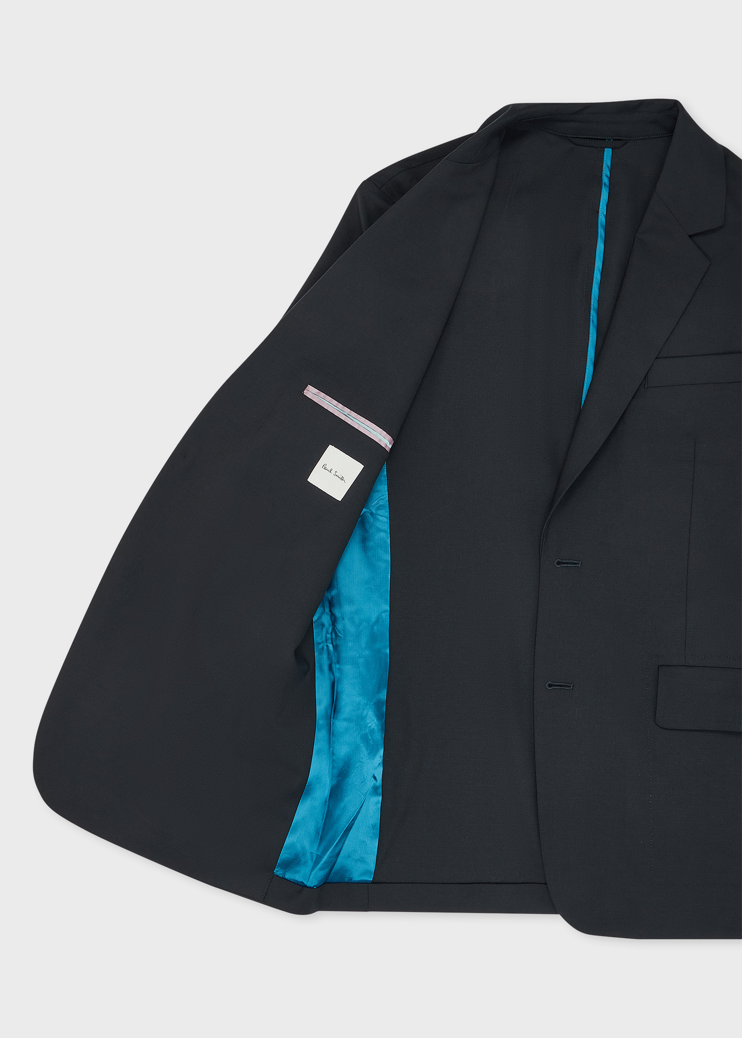 Men's Navy Bi-Stretch Wool Blazer