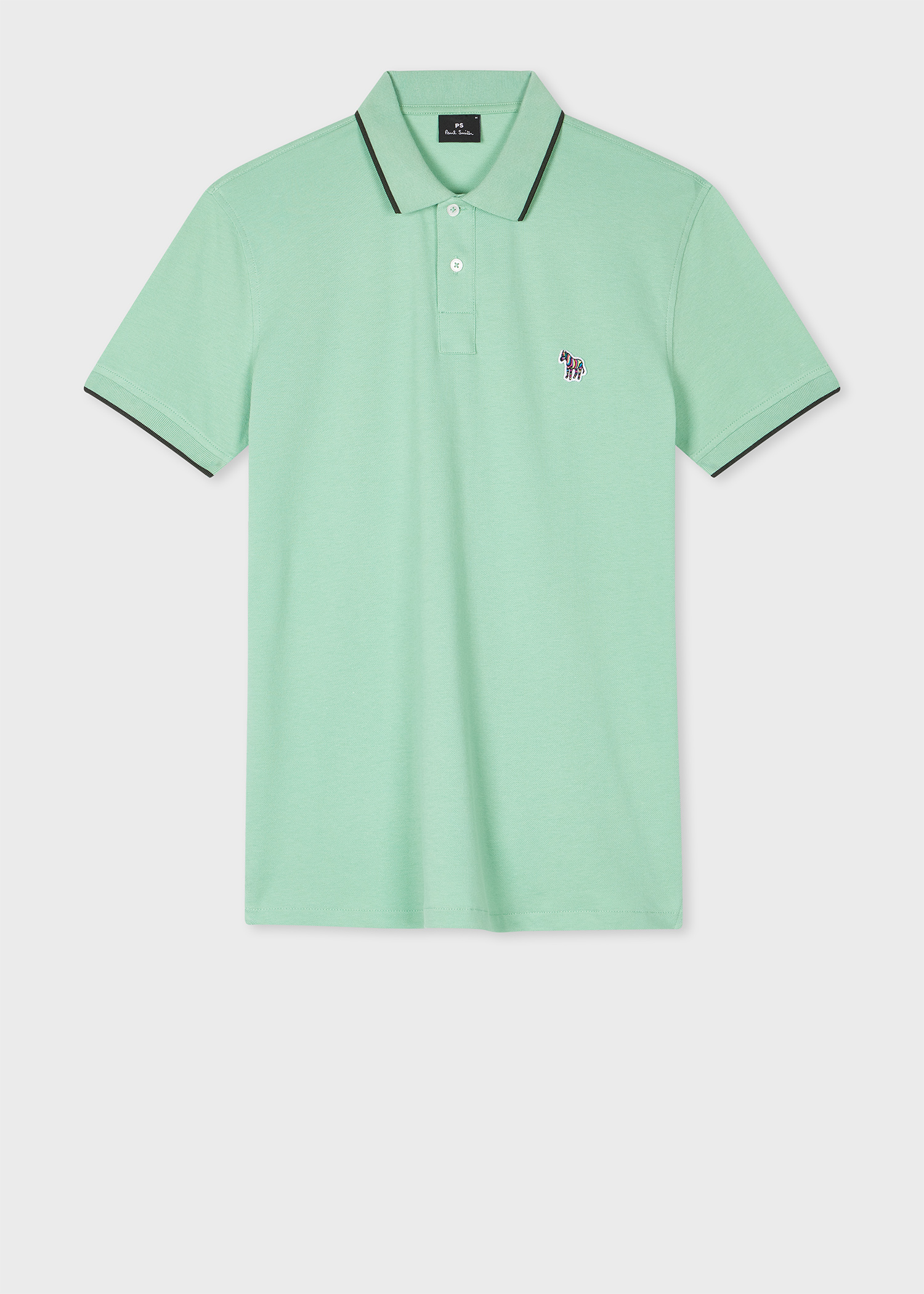 Tシャツ・カットソー Paul Smith FW23 POLO WITH LOGO (M2R/204Y/L21861_79) Men's Bright Blue Zebra Logo Polo Shirt
