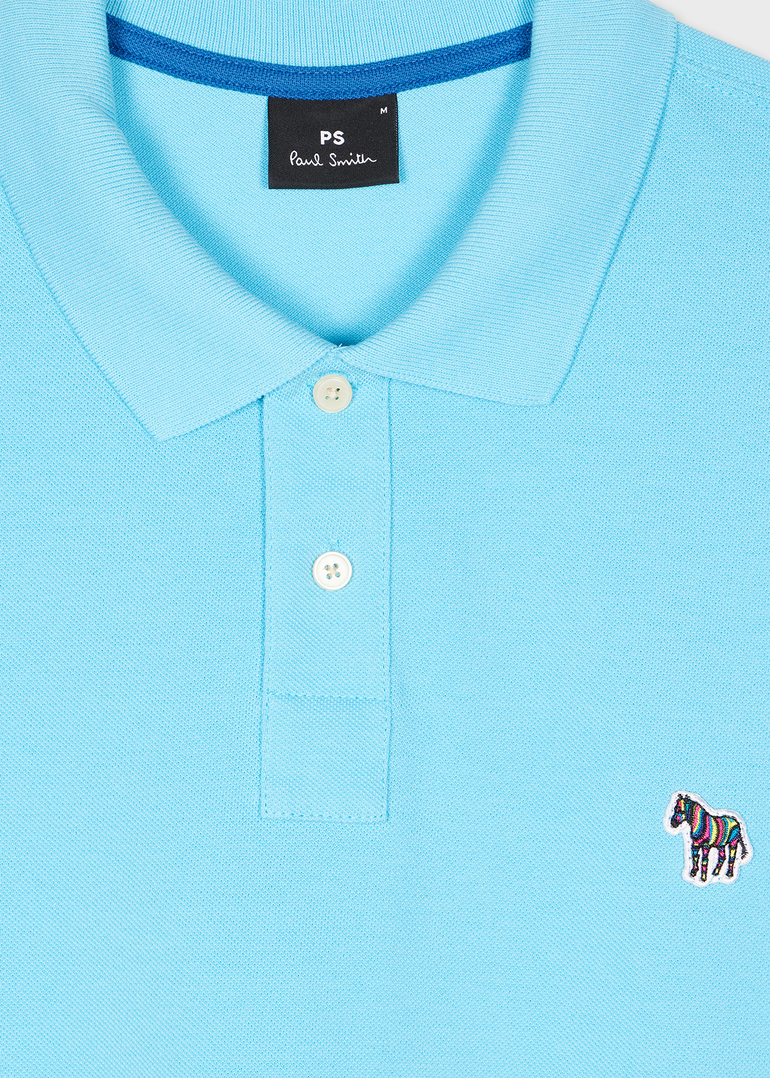 Tシャツ・カットソー Paul Smith FW23 POLO WITH LOGO (M2R/204Y/L21861_79) Men's Bright Blue Zebra Logo Polo Shirt