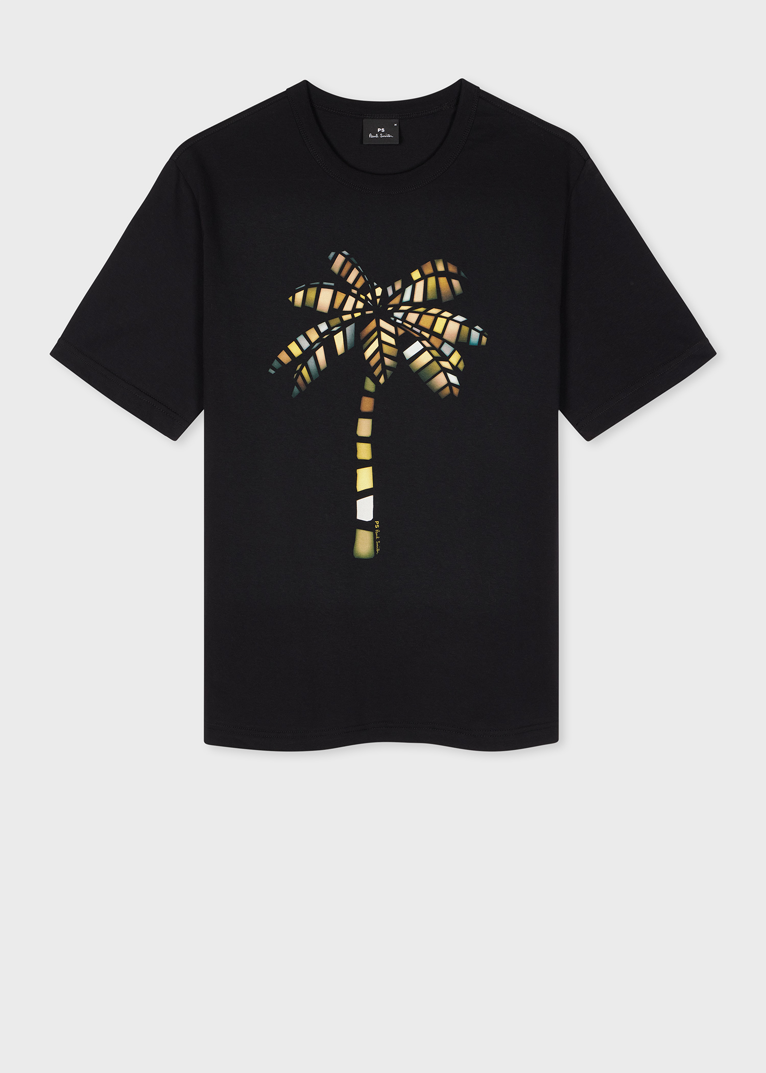 Paul Smith｜ (M2R 220X PP5073 79) Men's Black 'Palm Tree' Print T-Shirt