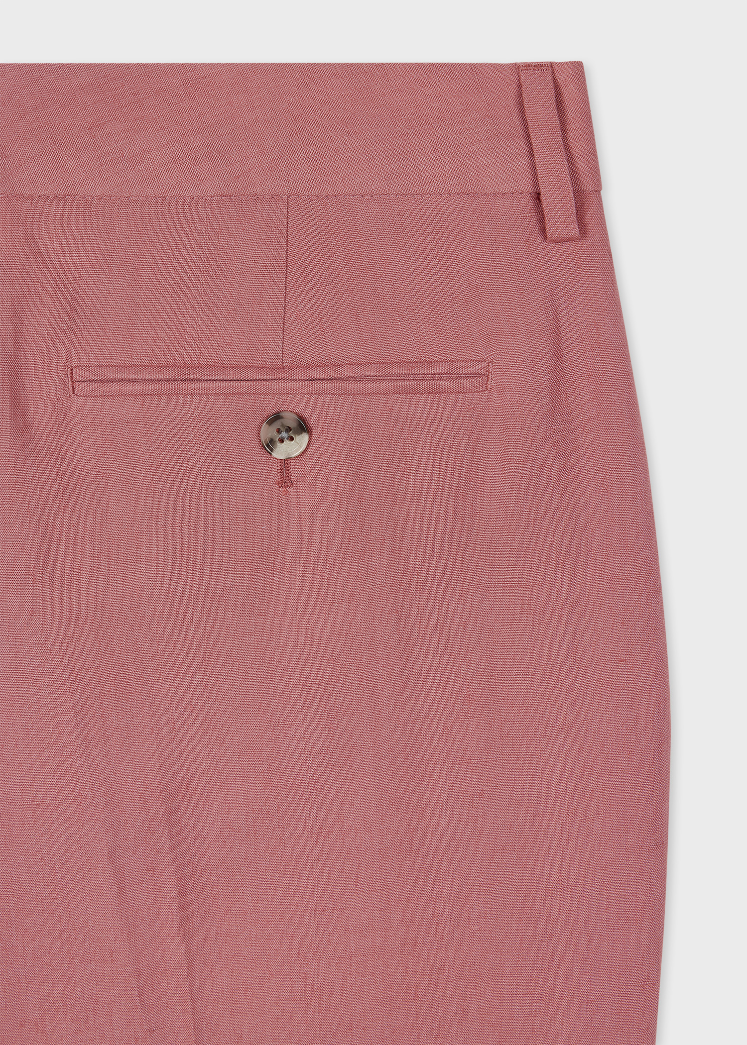 パンツ PAUL SMITH Woman Pants Pink W1R264TP01427 20A Women's Slim-Fit Pink Linen Tailored Trousers