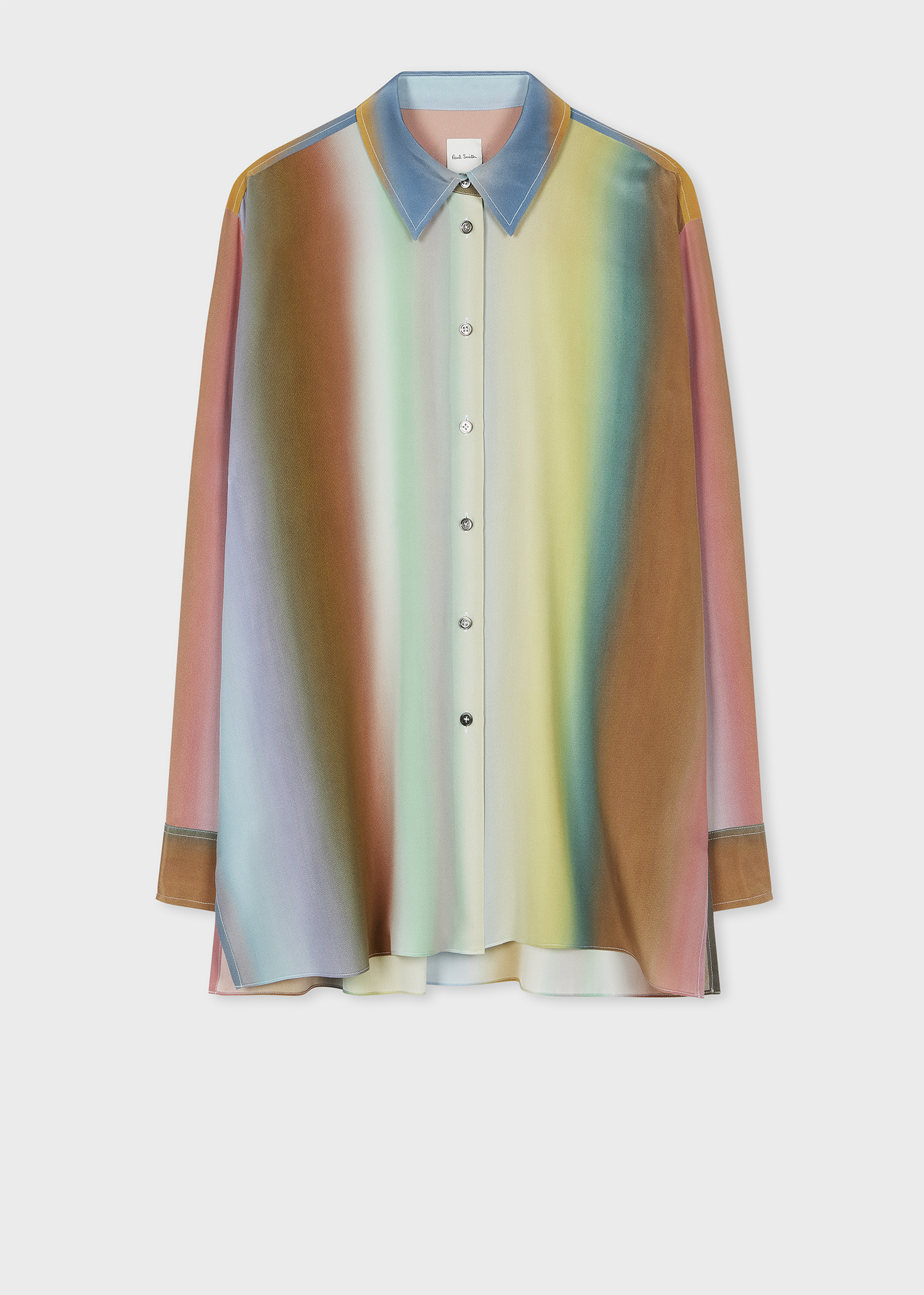 Women's Silk 'Smith Stripe' Ombre Shirt