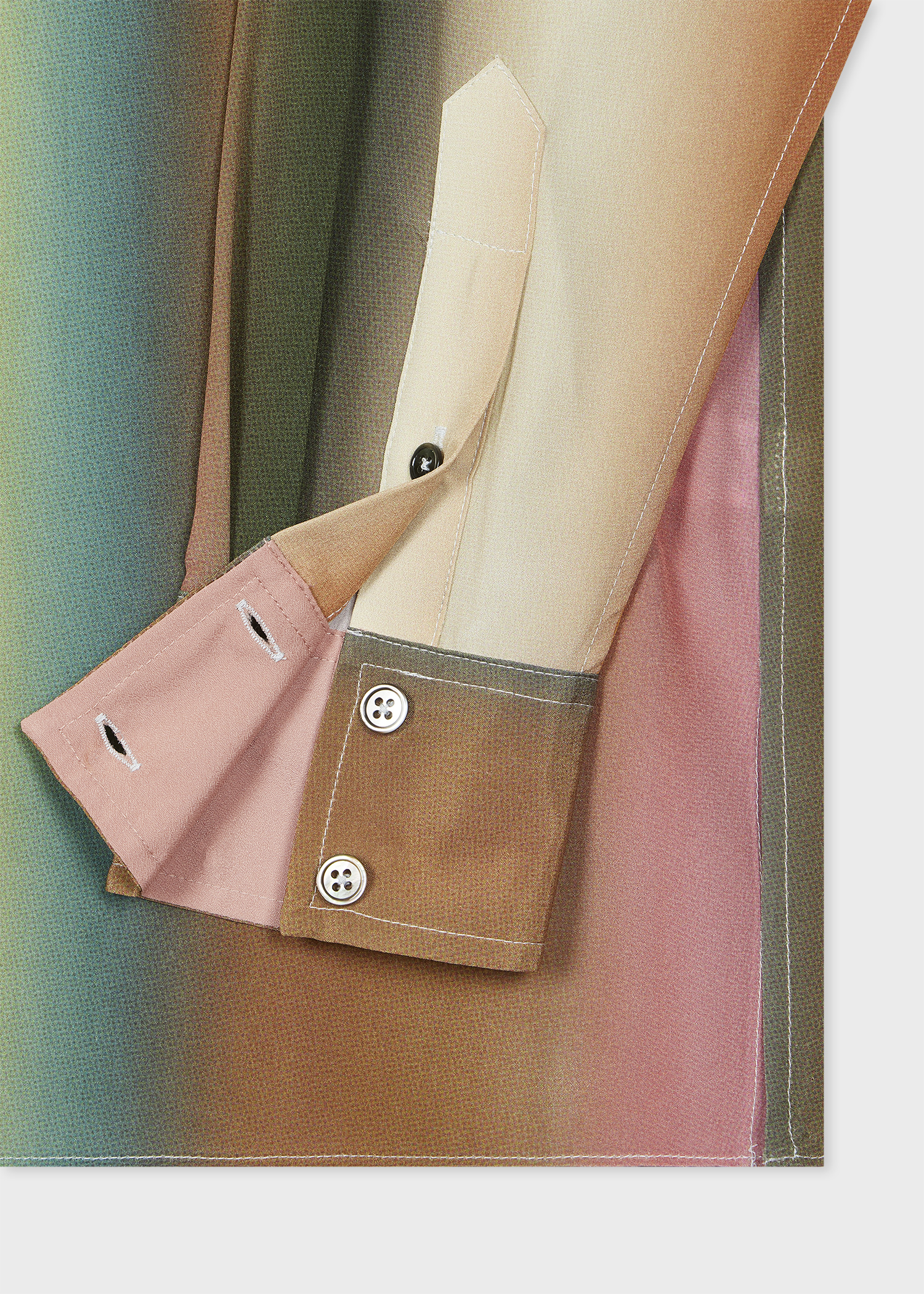 Women's Silk 'Smith Stripe' Ombre Shirt