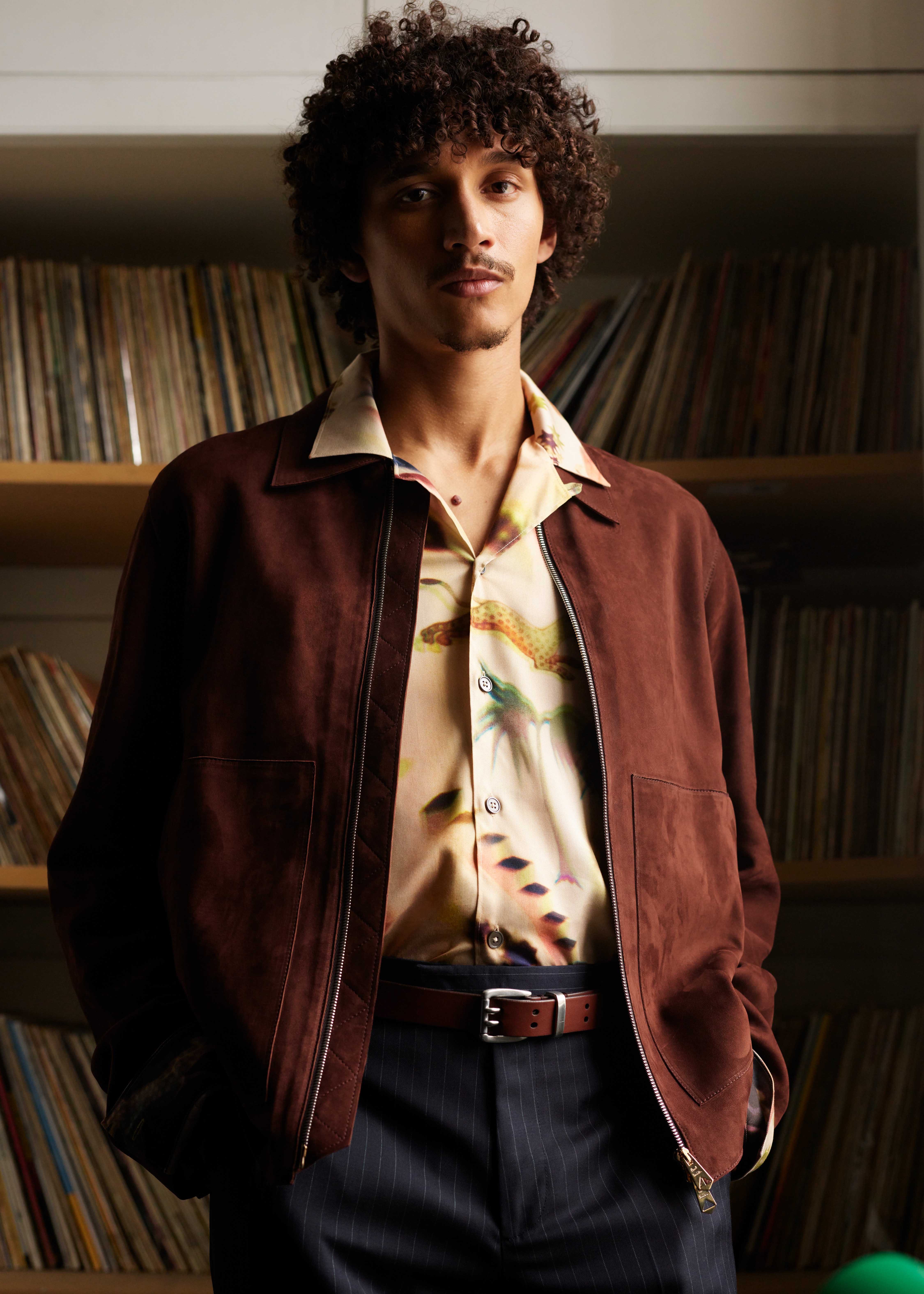 Men's Brown Nubuck Leather Jacket
