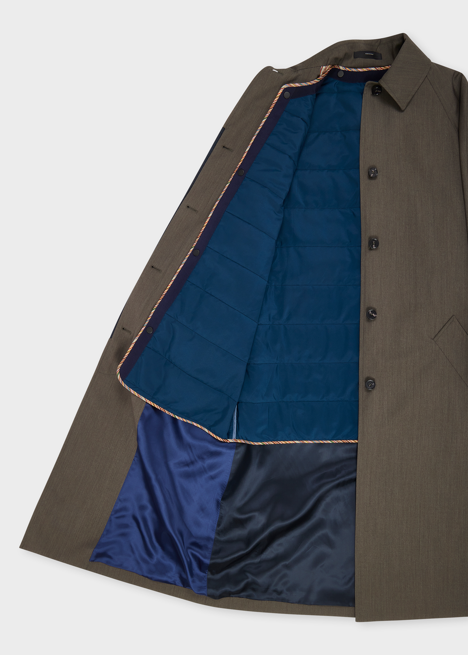Women's Grey Melange Belted Storm System Mac