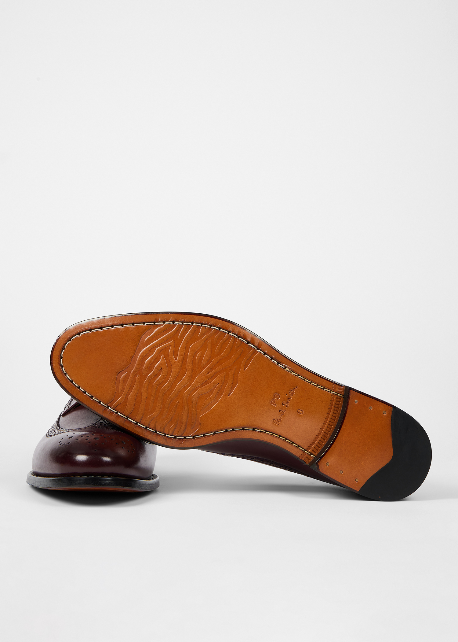 Dark Brown \'Collins\' Brogues Wingtip Brogue Oxford- Dark Brown | Italian Leather Shoes  main image 3