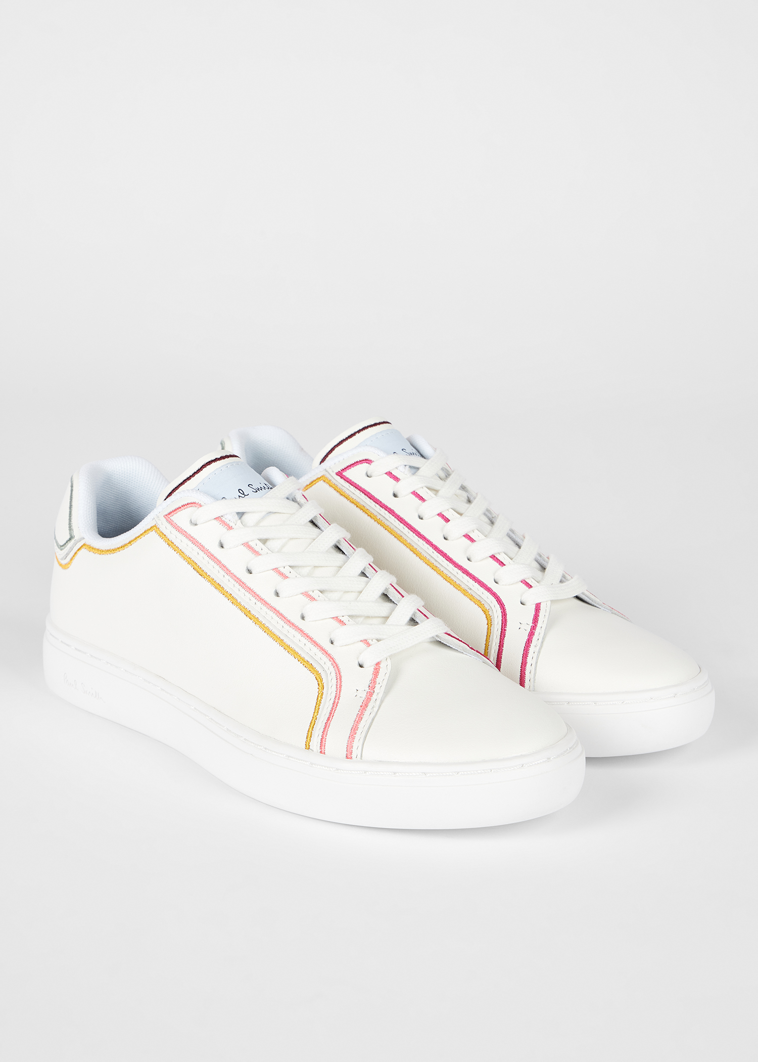 【Paul Smith】ウィメンズ \"Scribble Heart\" \"Lapin\" スニーカー Women's White Leather 'Scribble Heart' 'Lapin' Trainers
