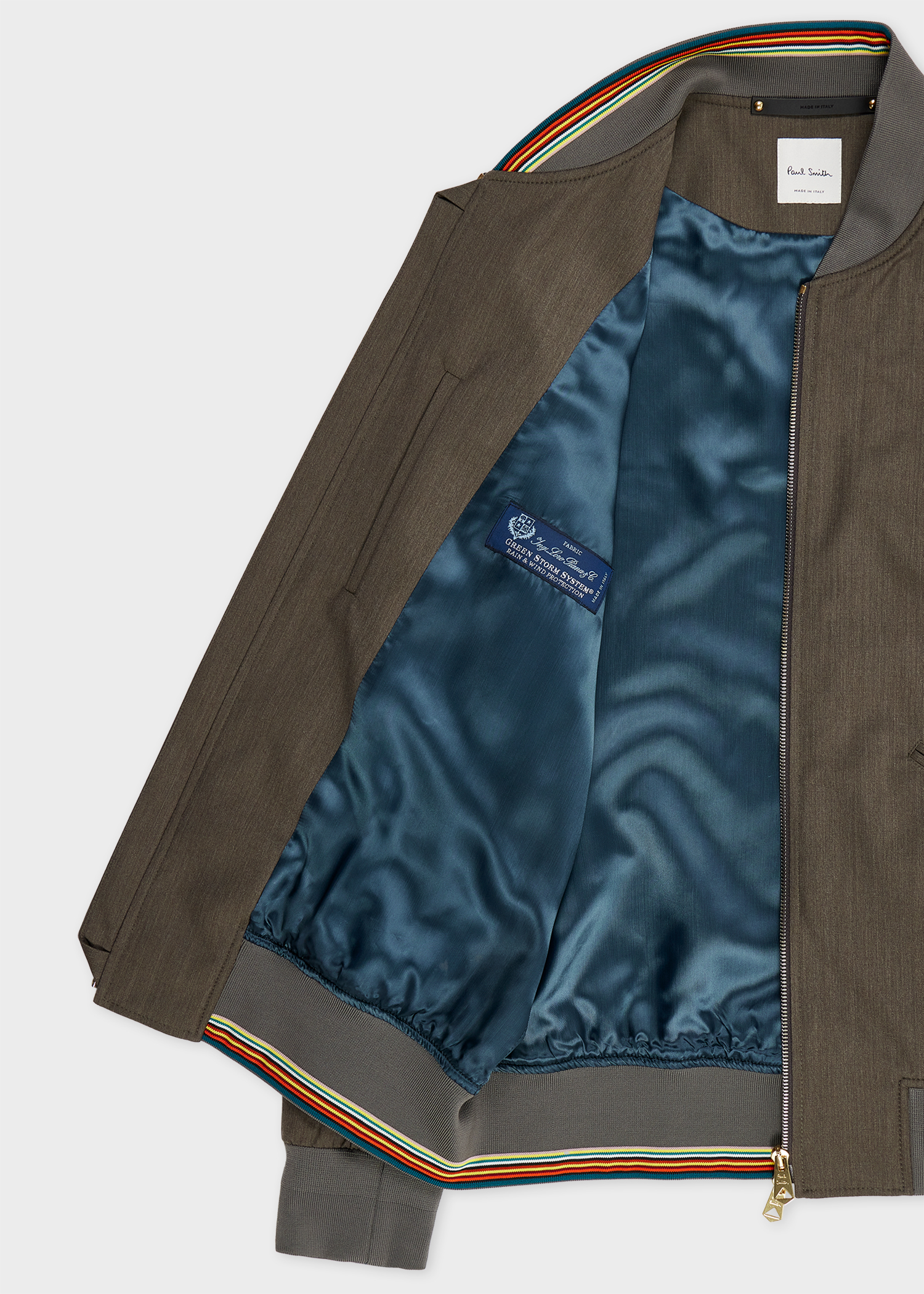 Men's Dark Navy 'Storm System' Wool Bomber Men's Dark Navy 'Storm System' Wool Bomber
