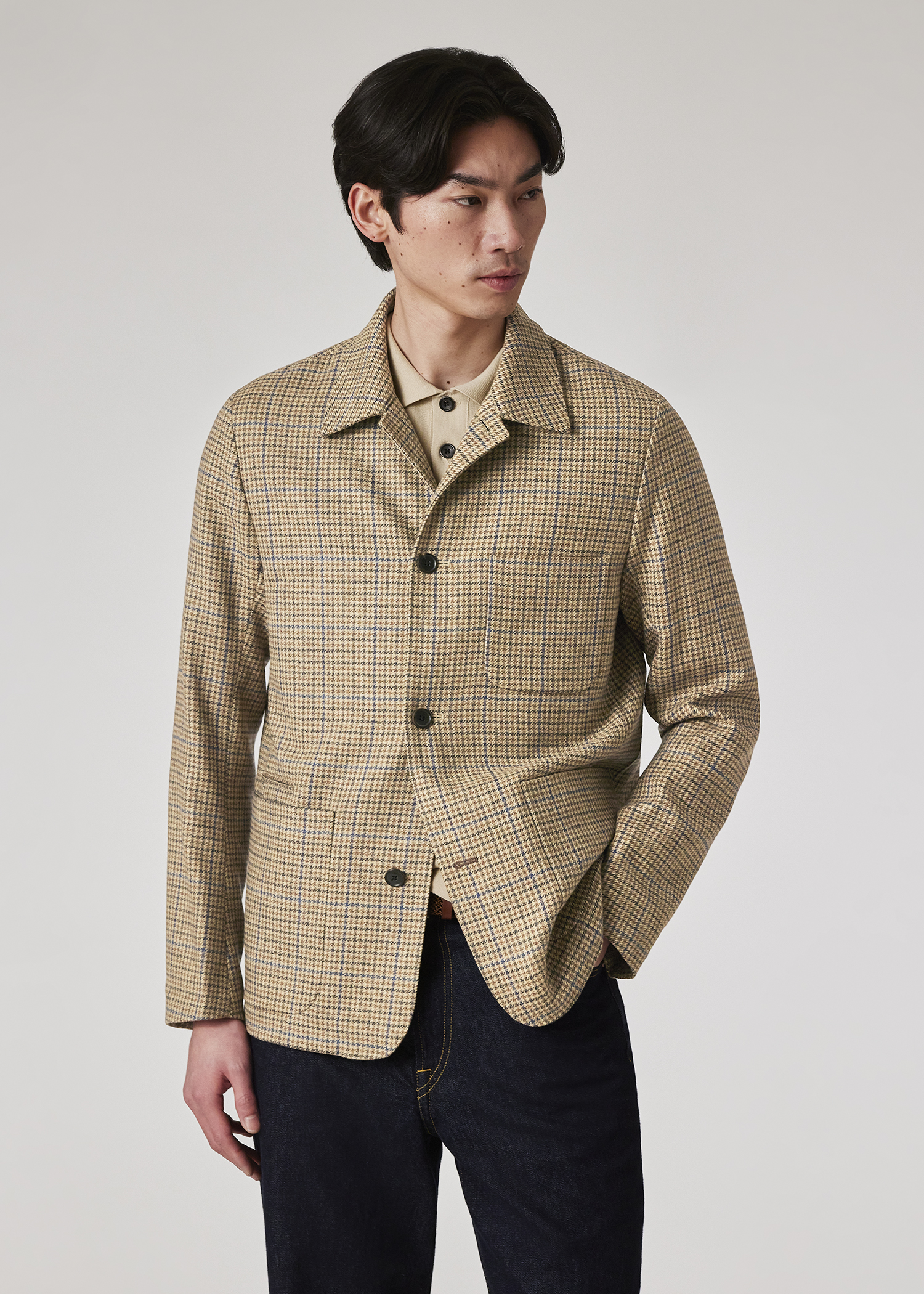 ジャケット・アウター Paul Smith 2018AW JACQUARD MIX UP JACKET 大人も着やすいシンプルファッション Paul Smith JACKET UP MIX
