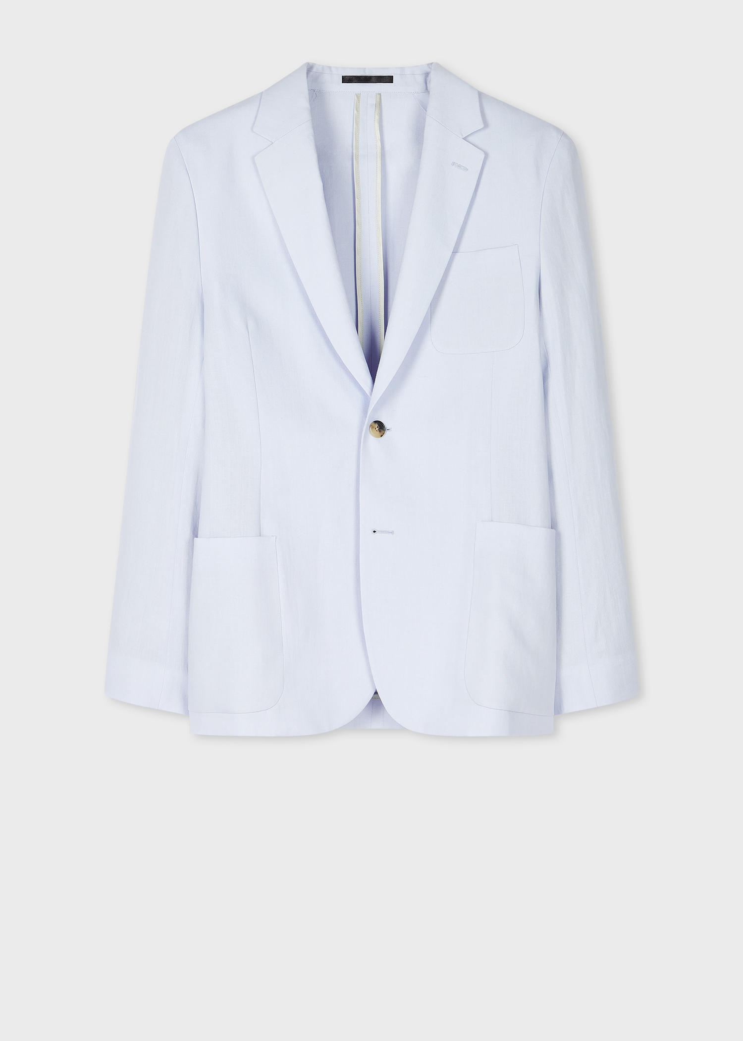 Pale Blue Linen Unlined Blazer