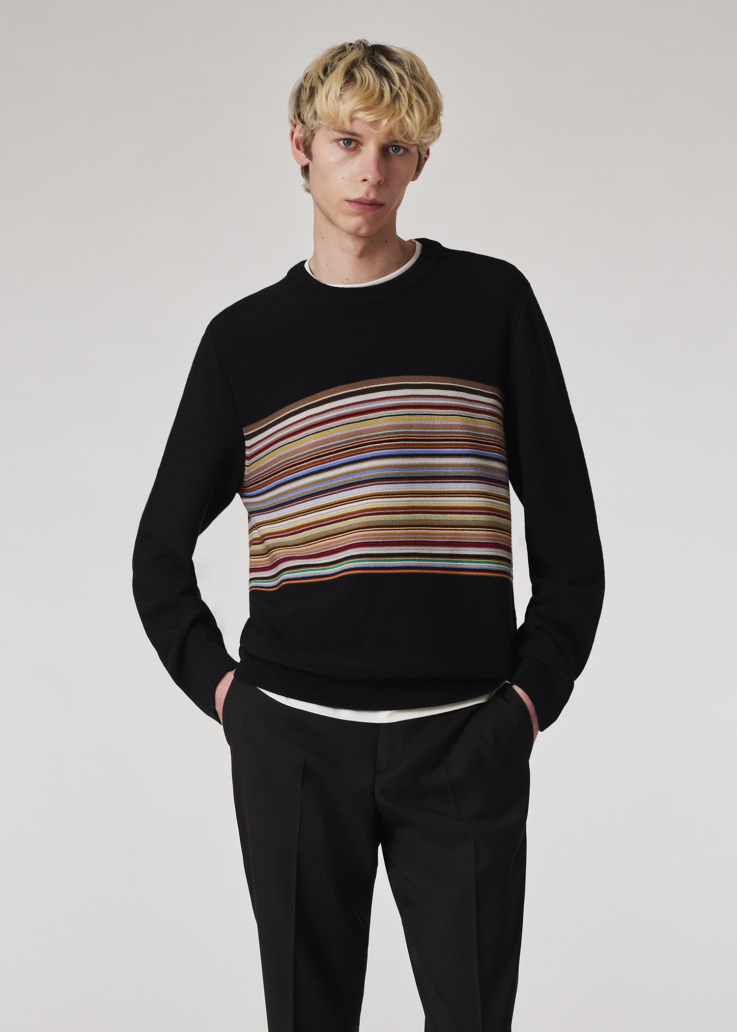 【関税&送料込】Paul Smith Signature Stripe Sweatshirt Paul Smith Signature Stripe Sweater | Red | FARFETCH UK