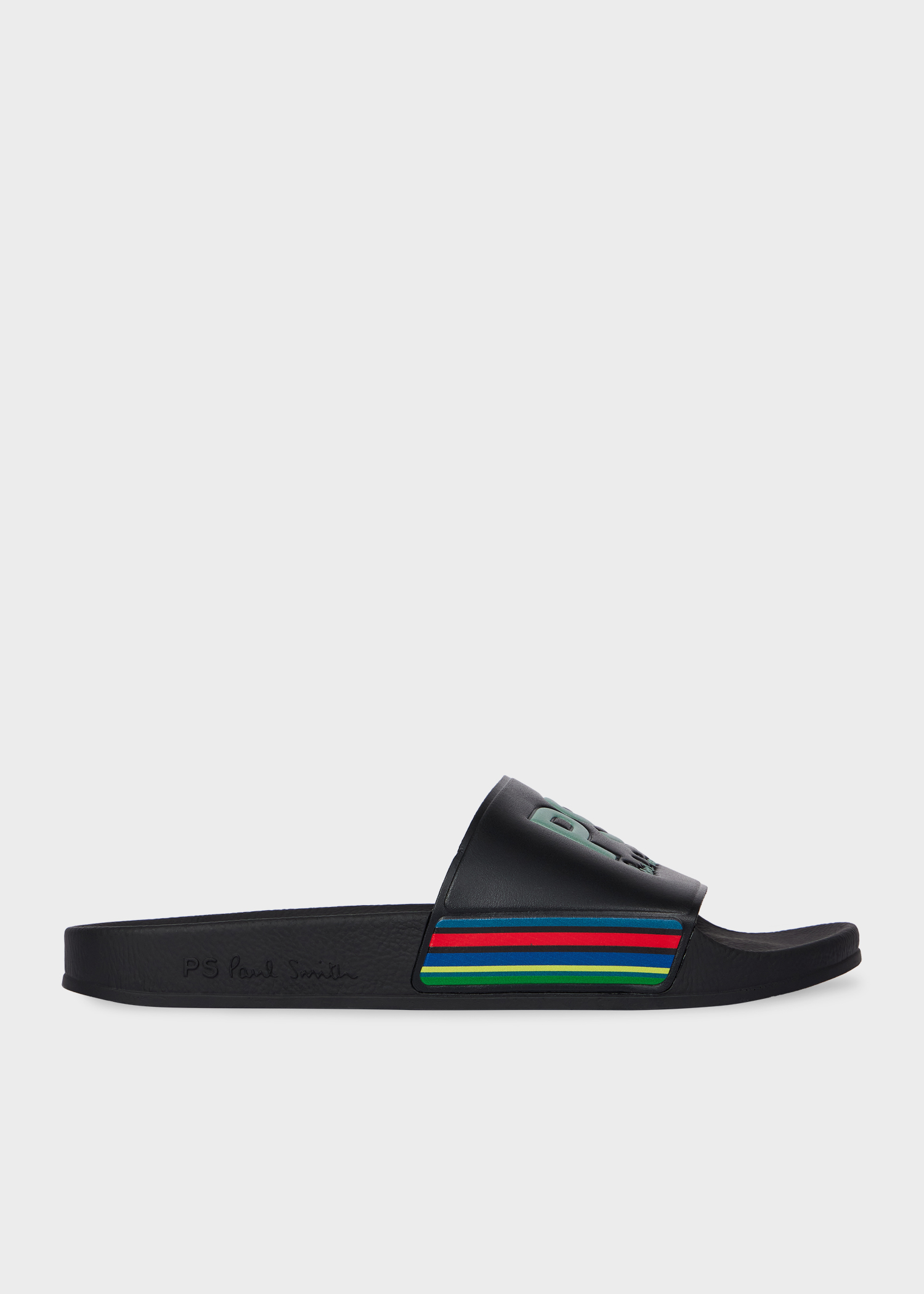 Men's Black Zebra 'Zed' Slides