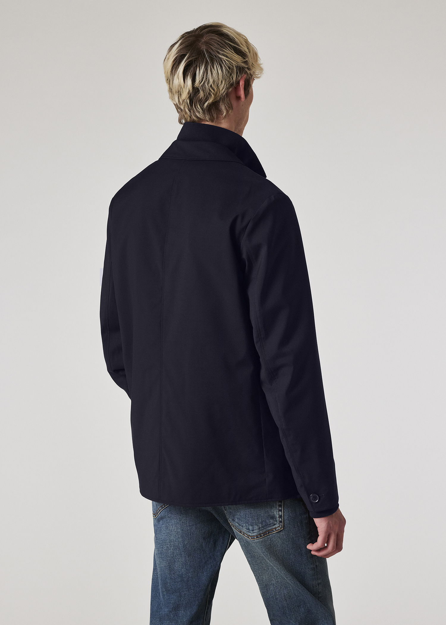 Men's Navy 'Storm System' Wool Work Jacket