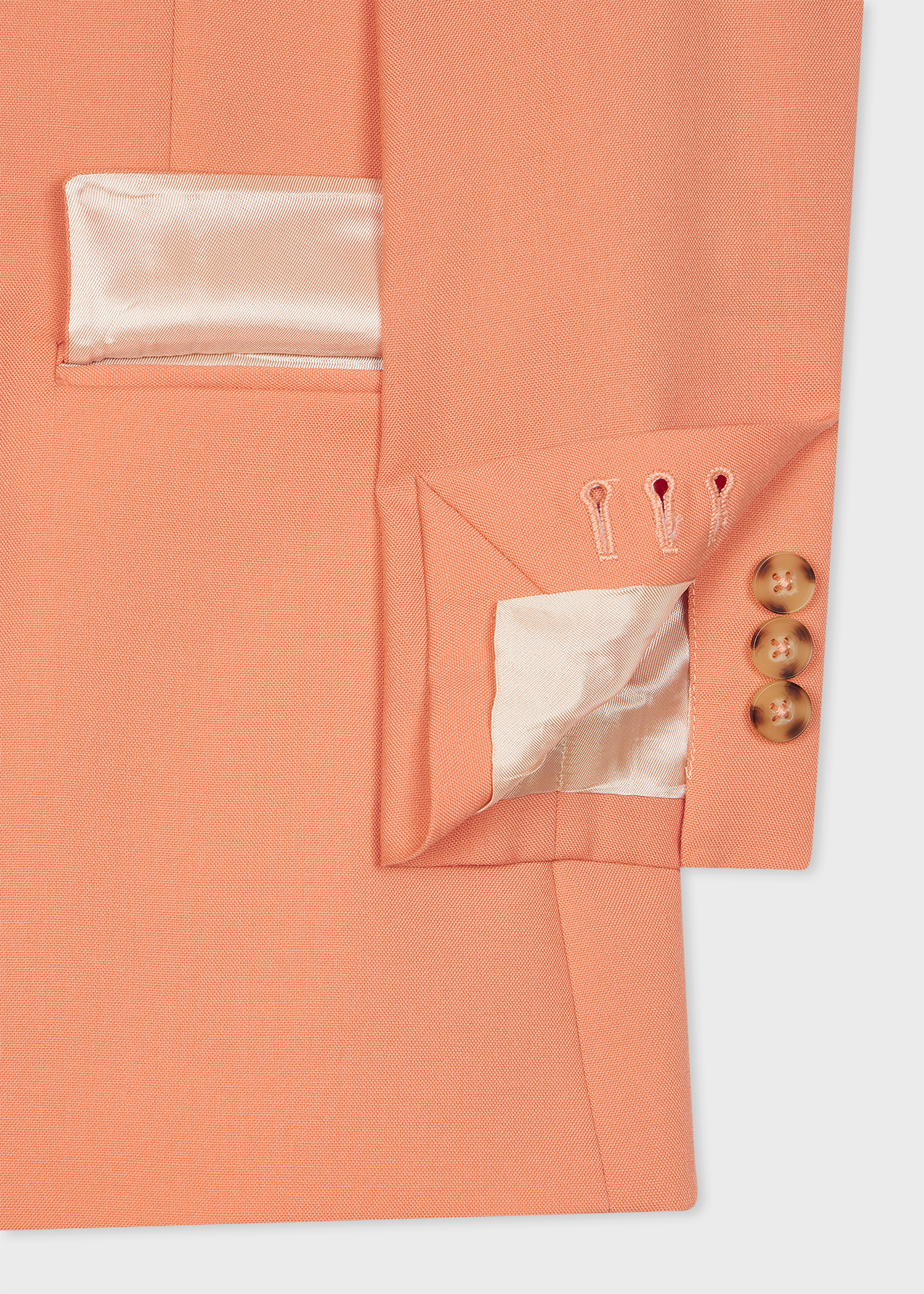 Women's Coral Wool Double-Breasted Blazer
