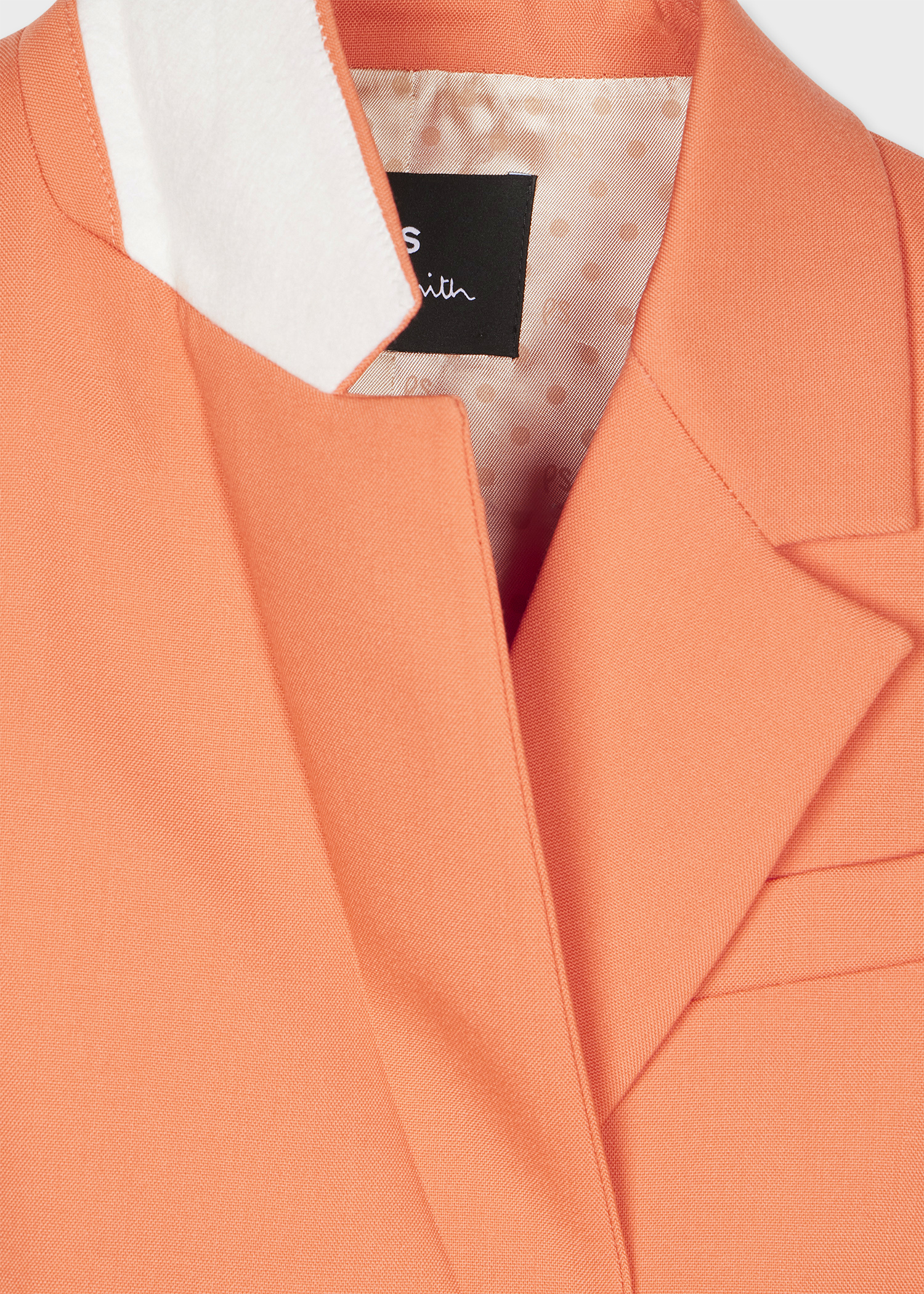 Women's Coral Wool Double-Breasted Blazer