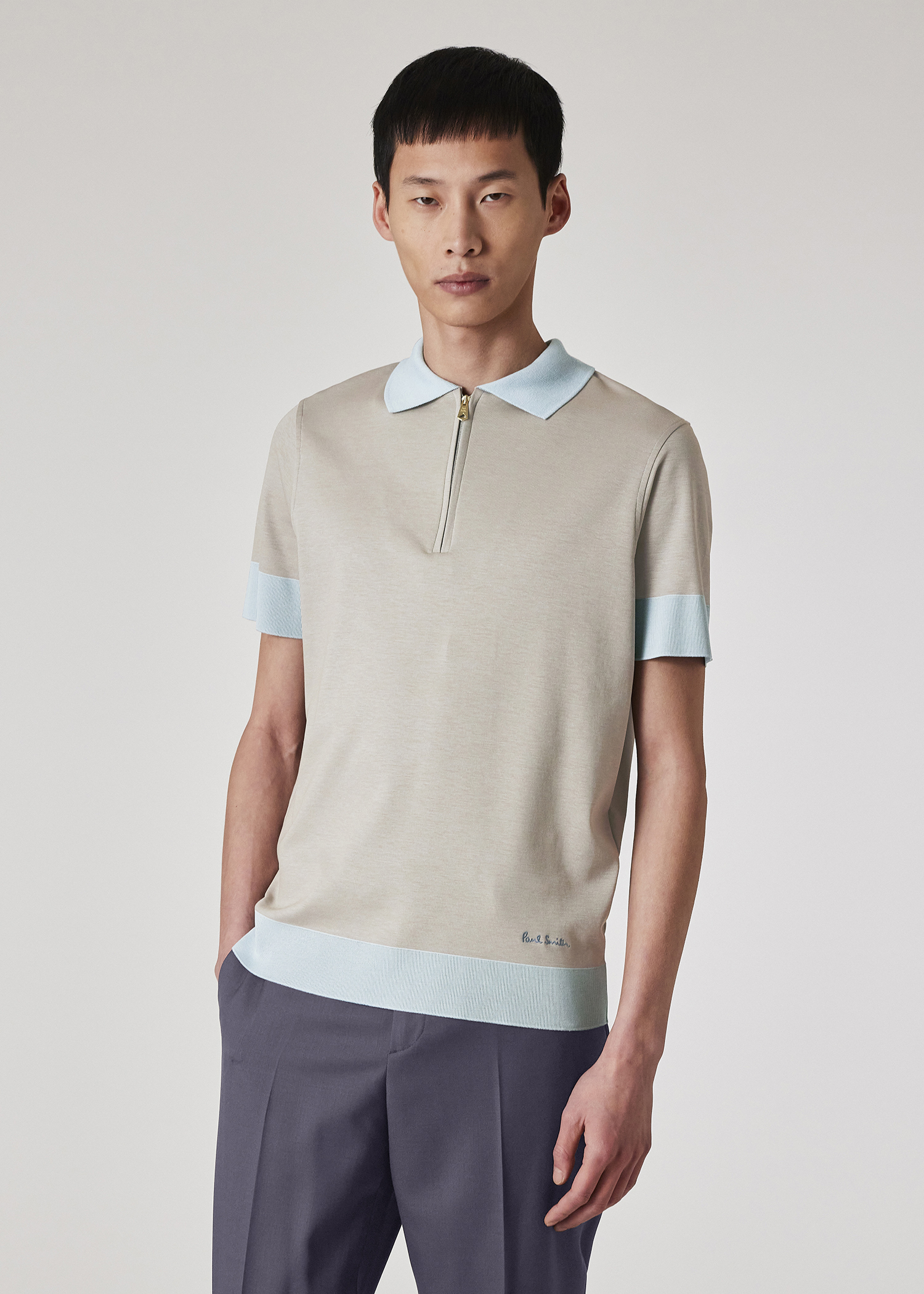 Tシャツ・カットソー Paul Smith SS25 POLO IN COTONE (M1R 698PP L00086 01) Paul Smith Slim-Fit Zebra Logo Polo Shirt -K21580