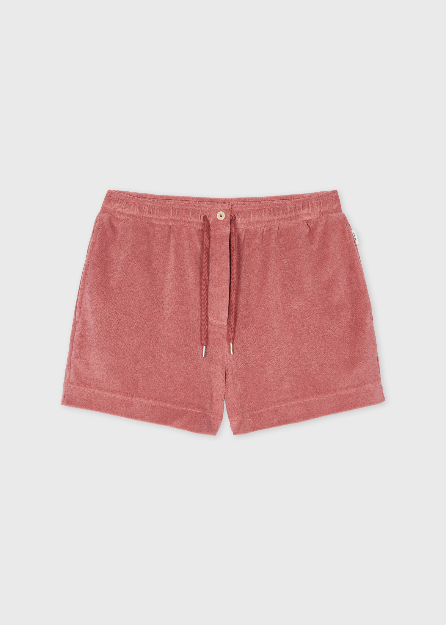 Women's Pink Towelling Short Sleeve Shirt & Shorts Set